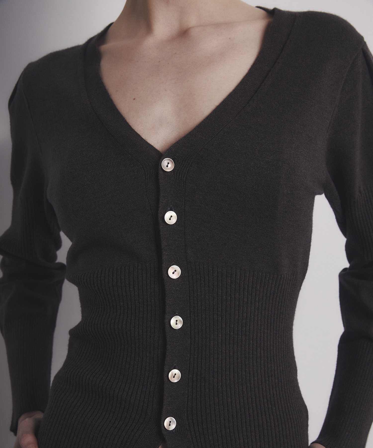 Wave Sleeve Cardigan