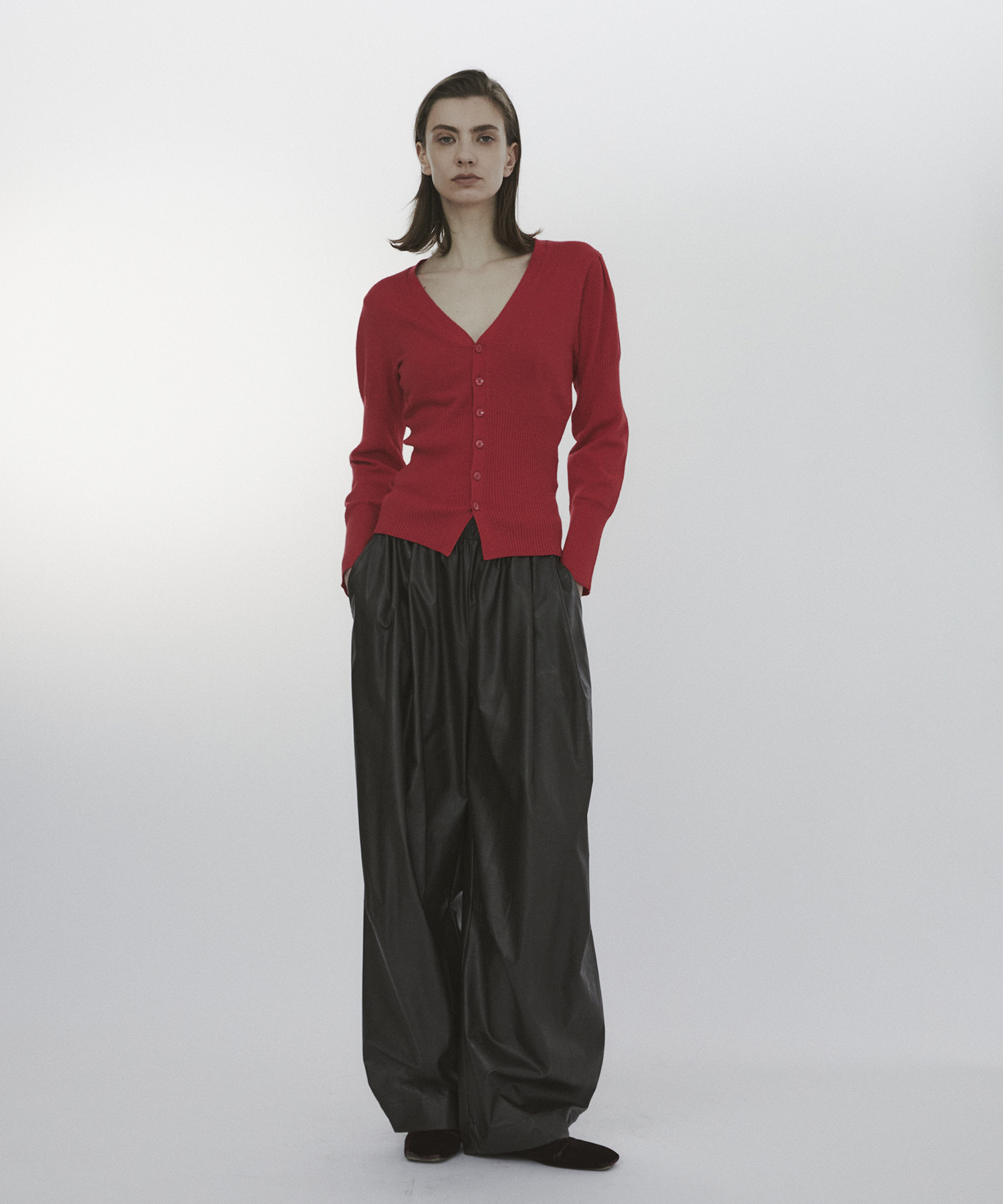 Wave Sleeve Cardigan