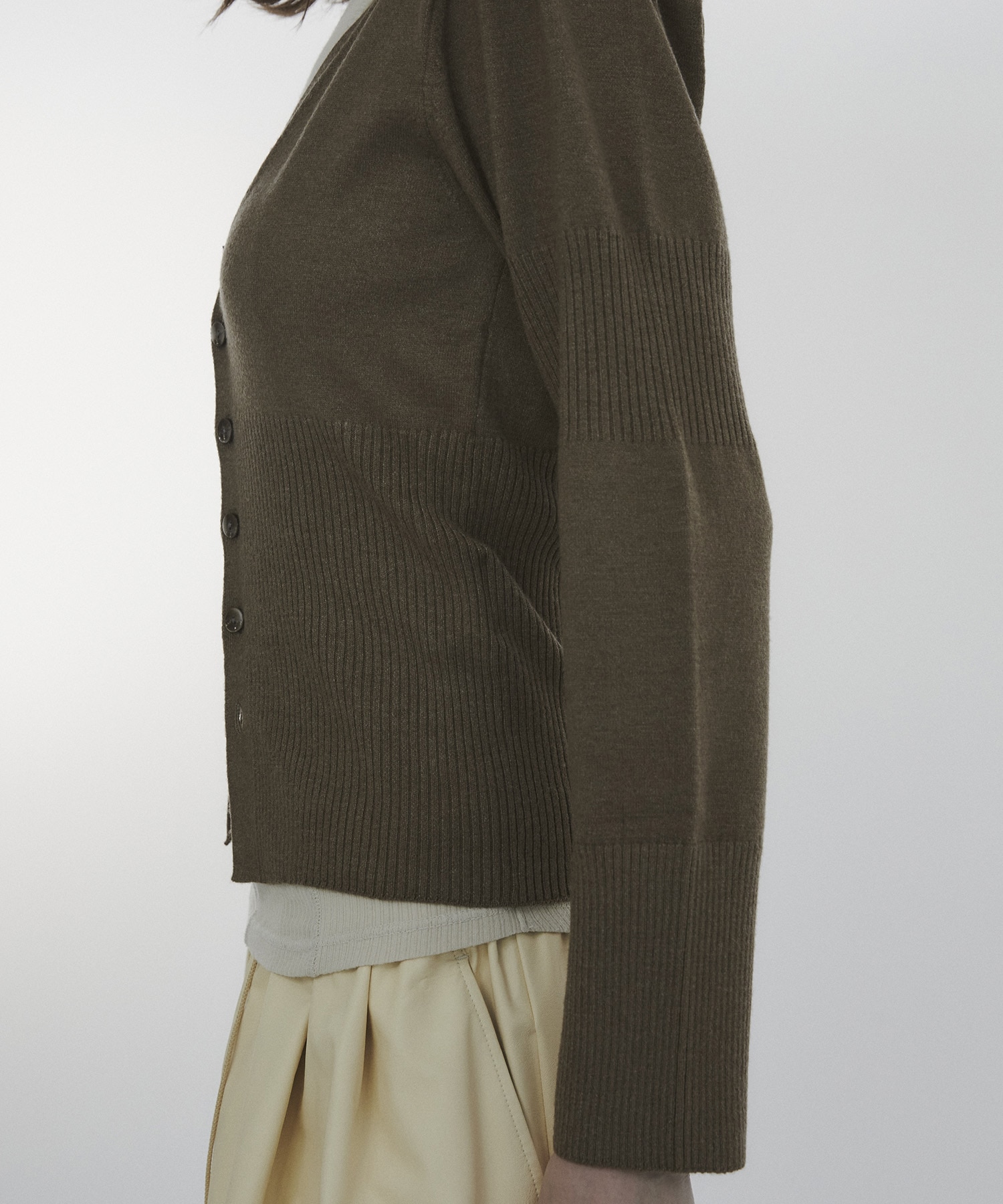 Wave Sleeve Cardigan