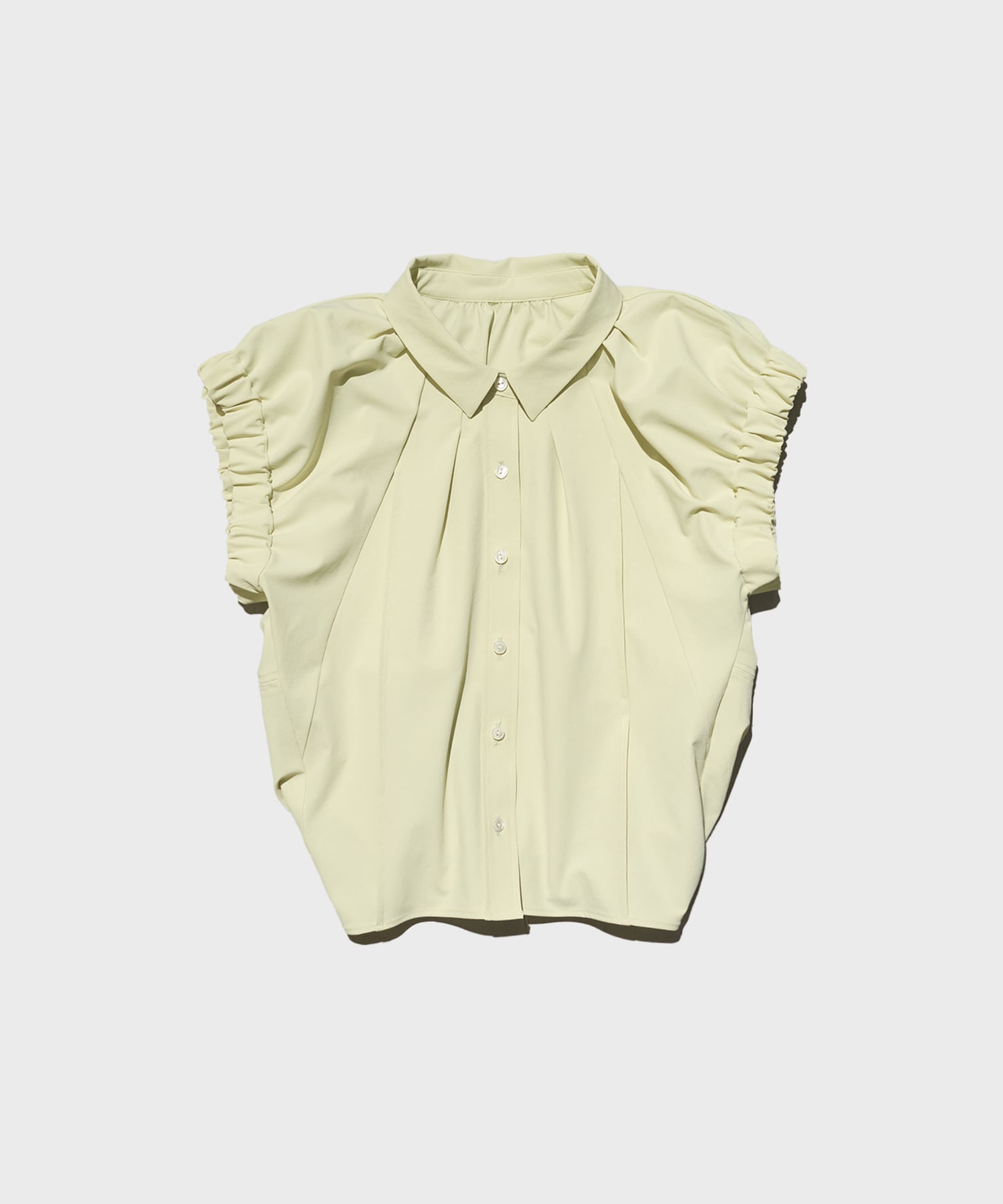 Volume Gather Nosleeve Shirt