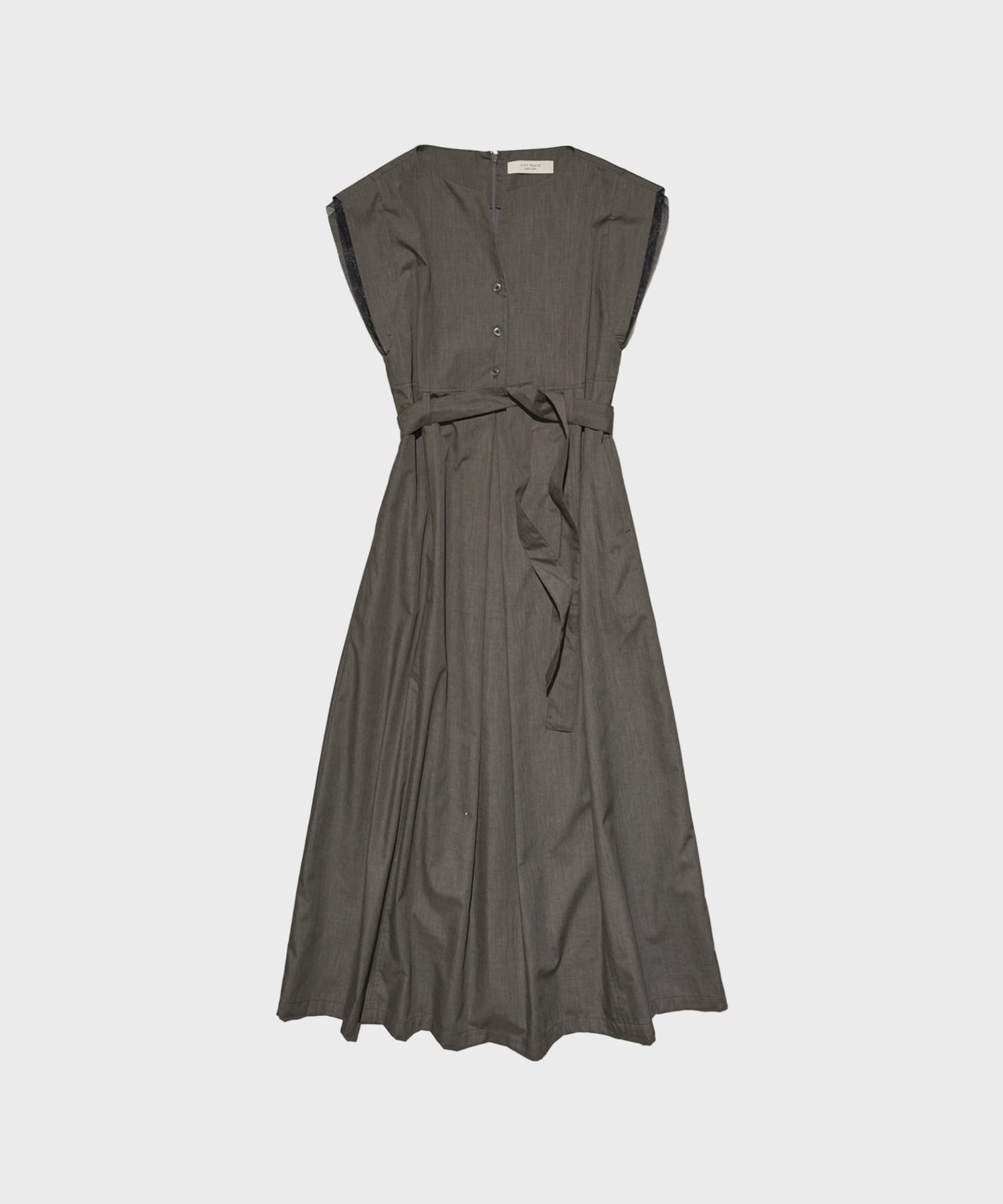Chambray Belted Dress
