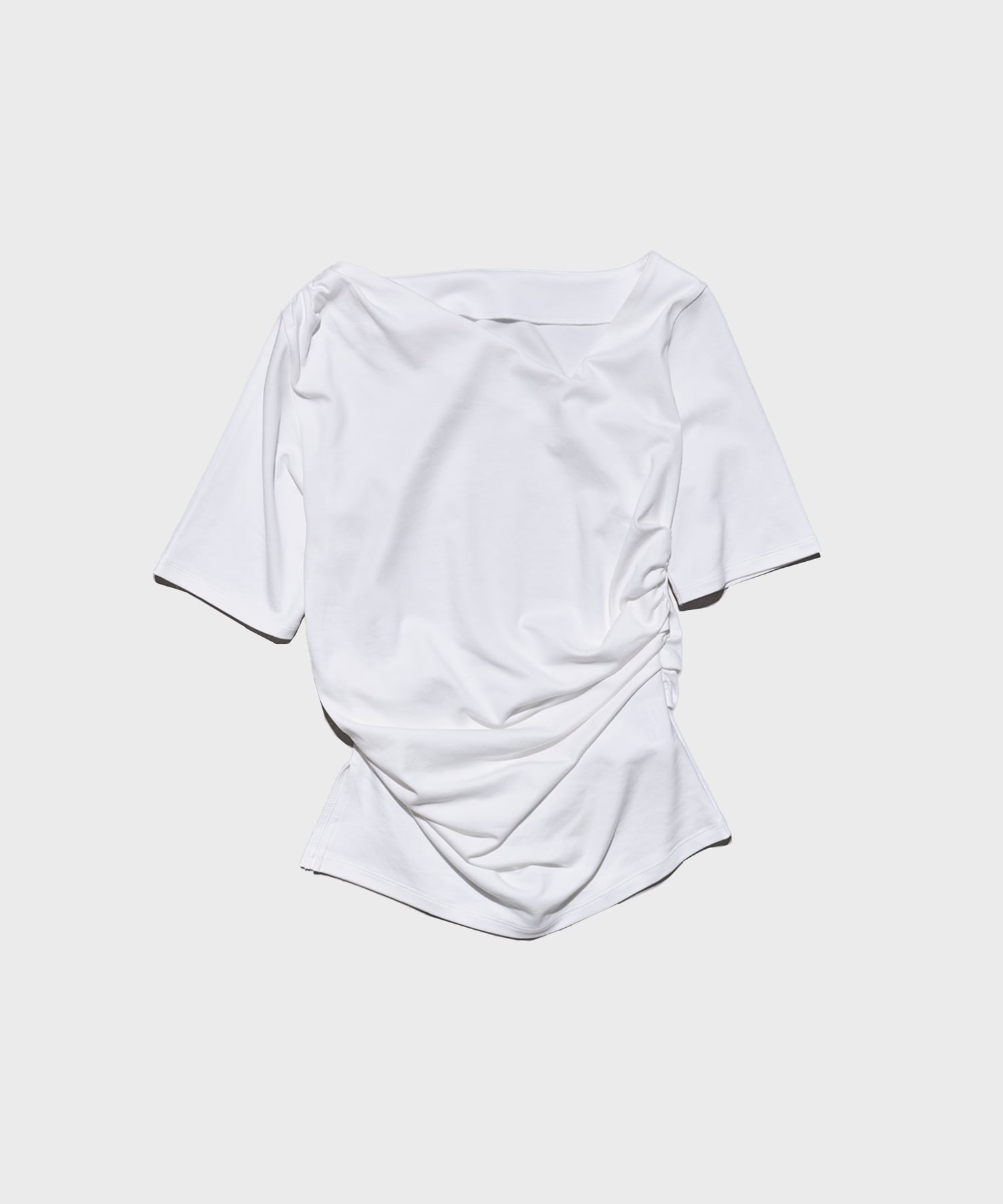 Asymmetry Tack Drape Tee