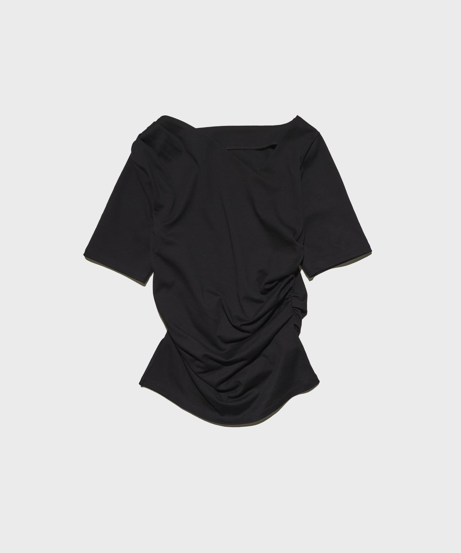 Asymmetry Tack Drape Tee