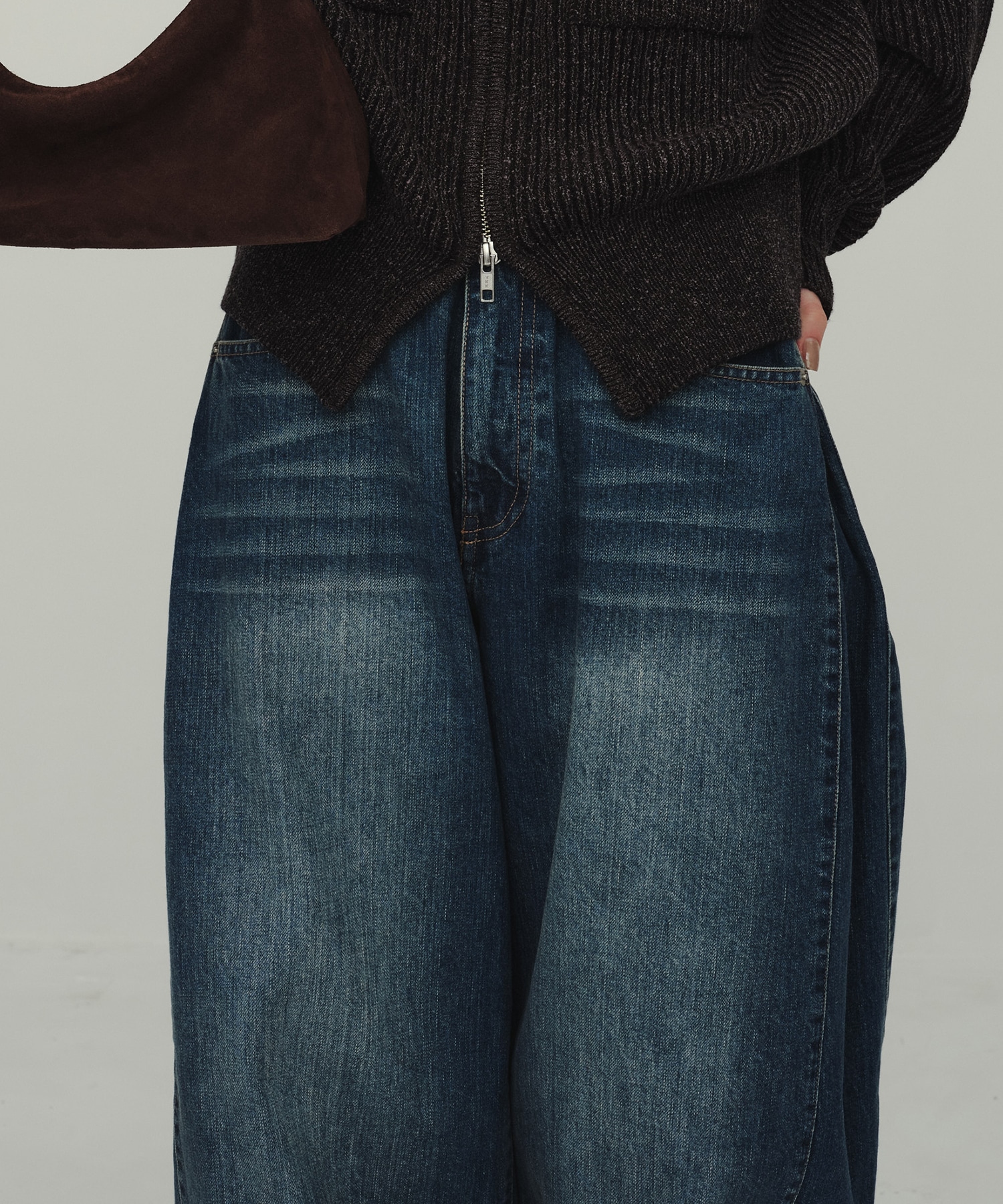 Barrel Denim Pants