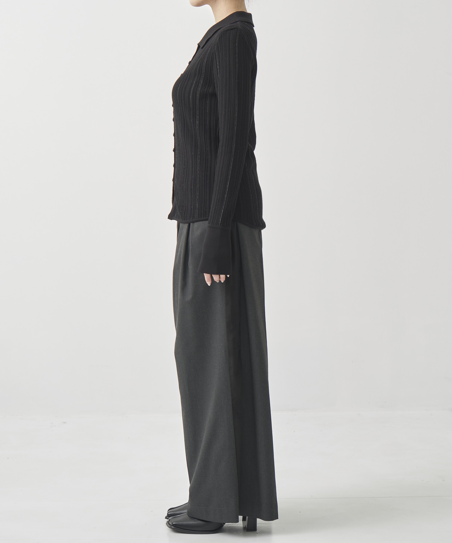 LeatherWaist  Relax Pants