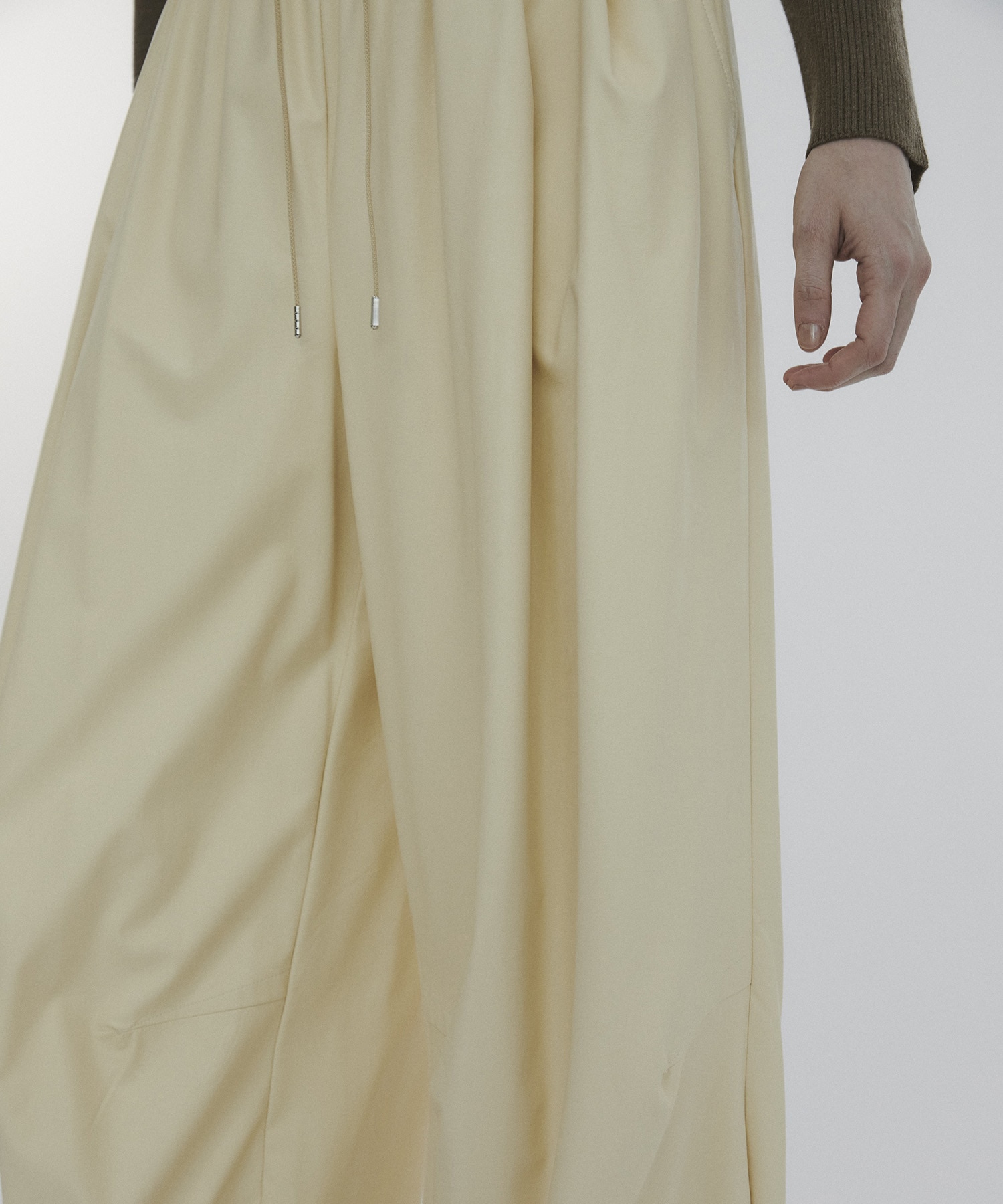 Faux Leather Barrel Trousers