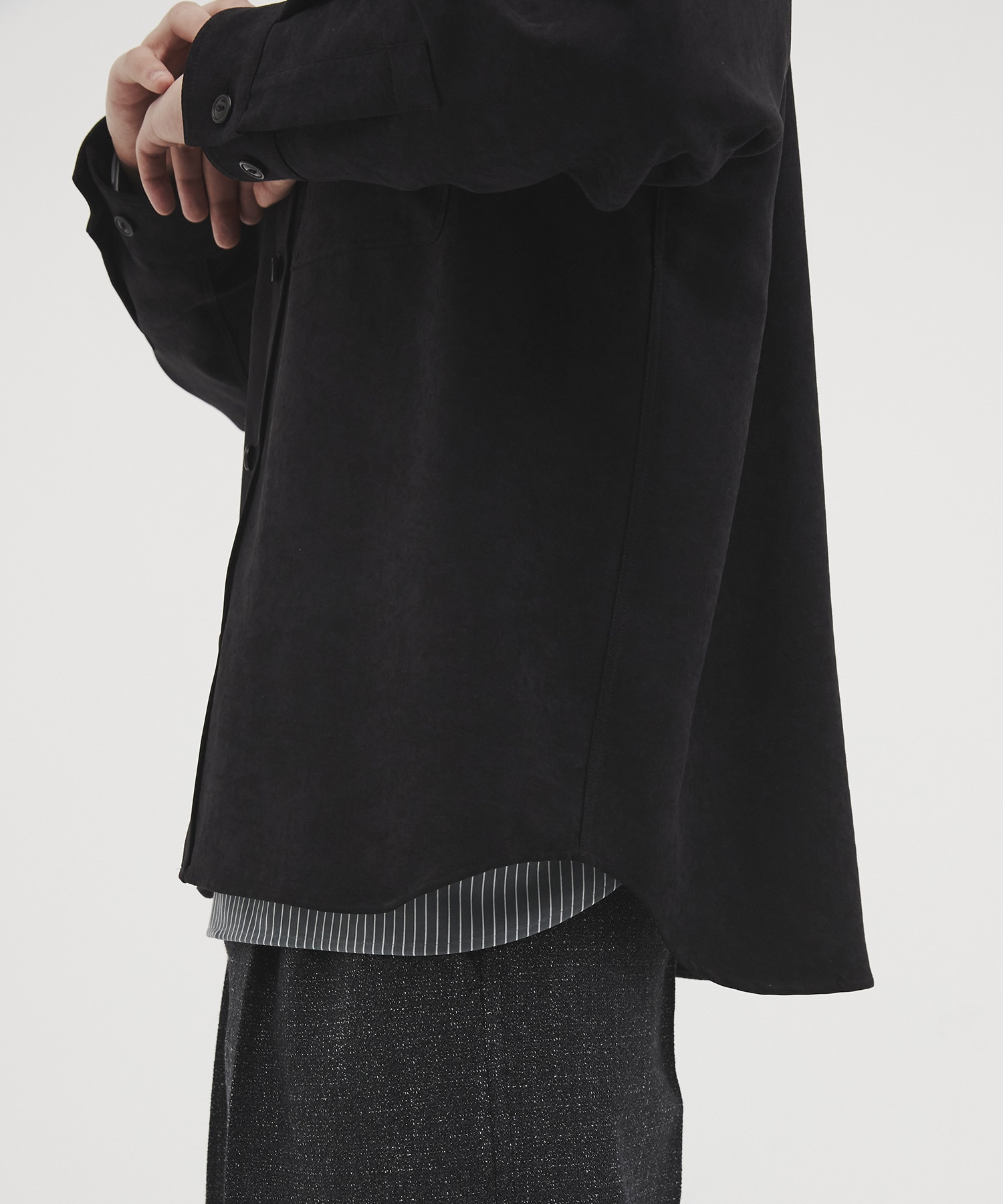 Split suede シャツジャケット