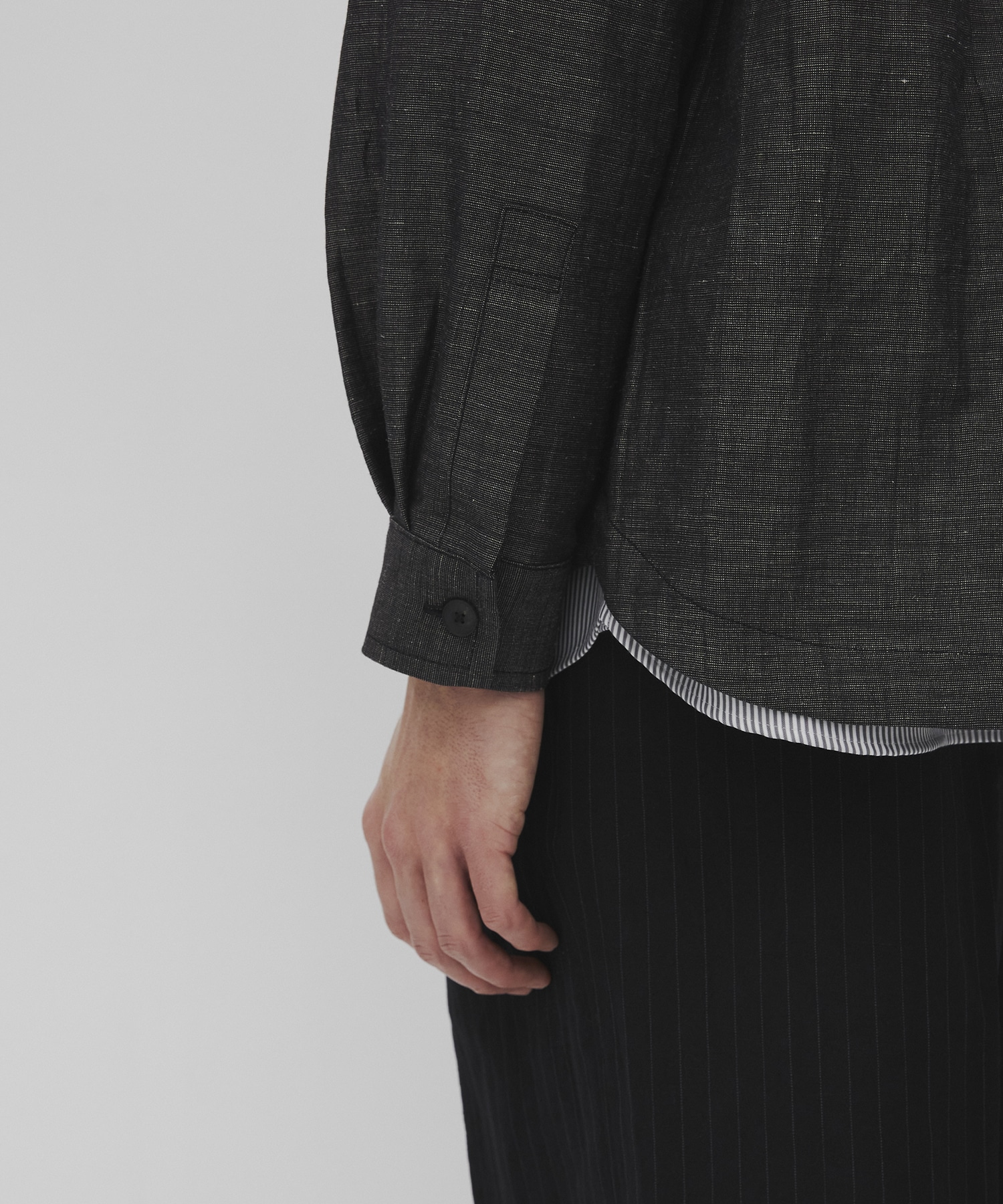 Hemp linen オーバーシャツ