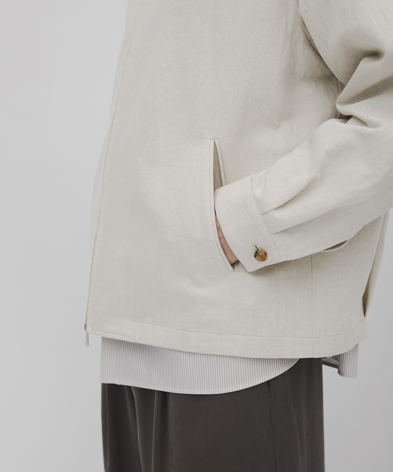 リネンデニムドリズラージャケット