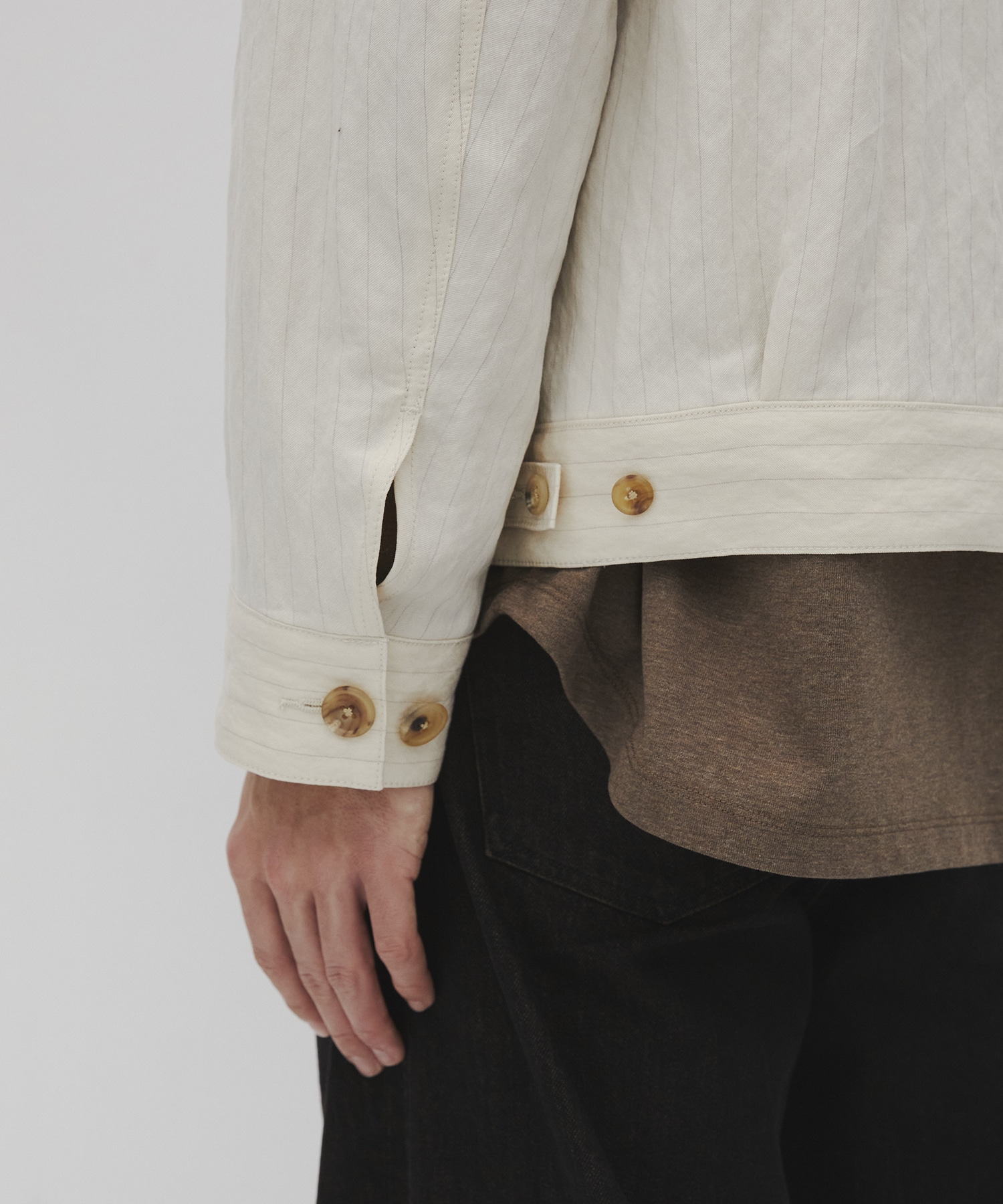 Vintage woolストライプ ブルゾン