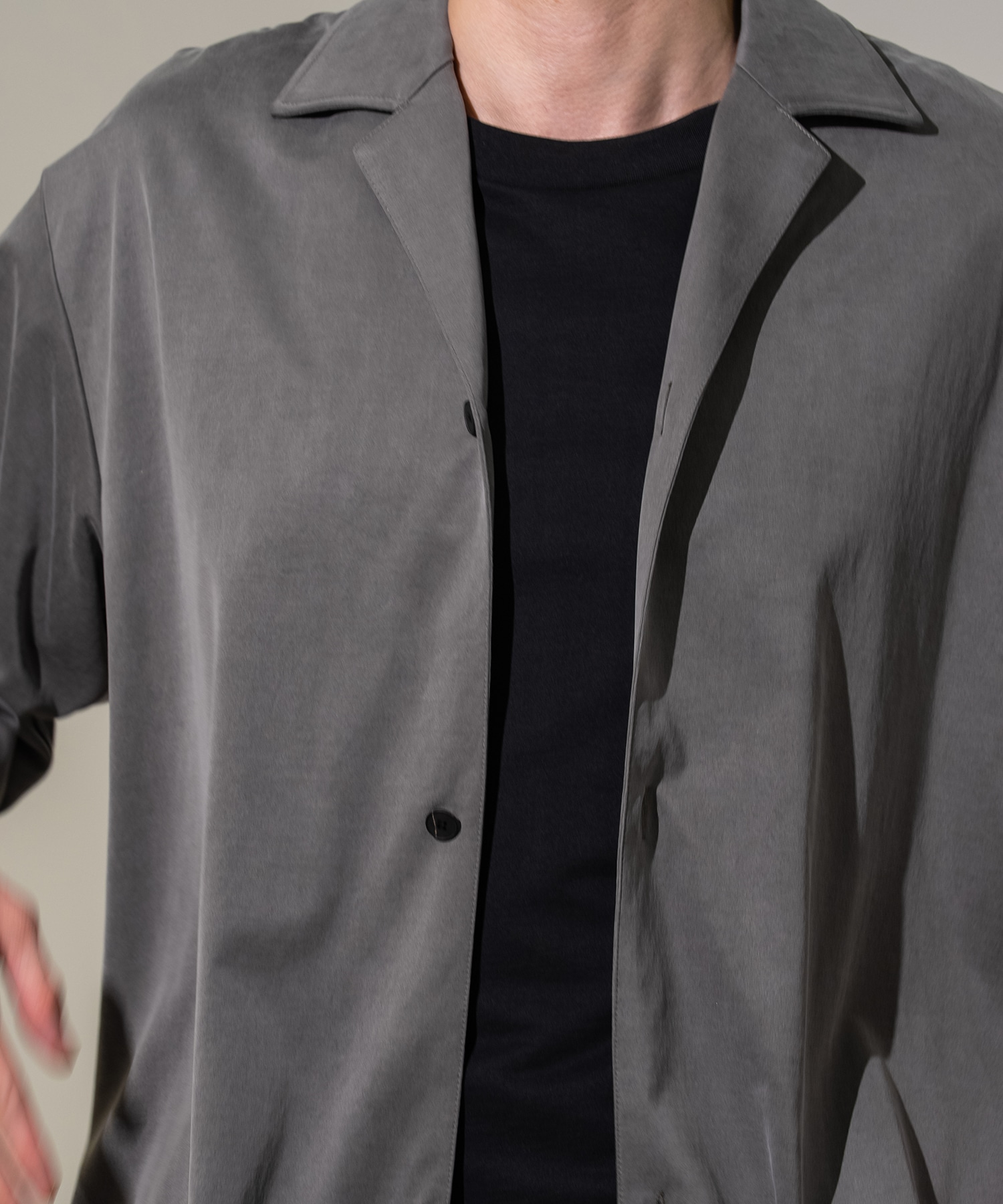 Urban cupro シャツジャケット