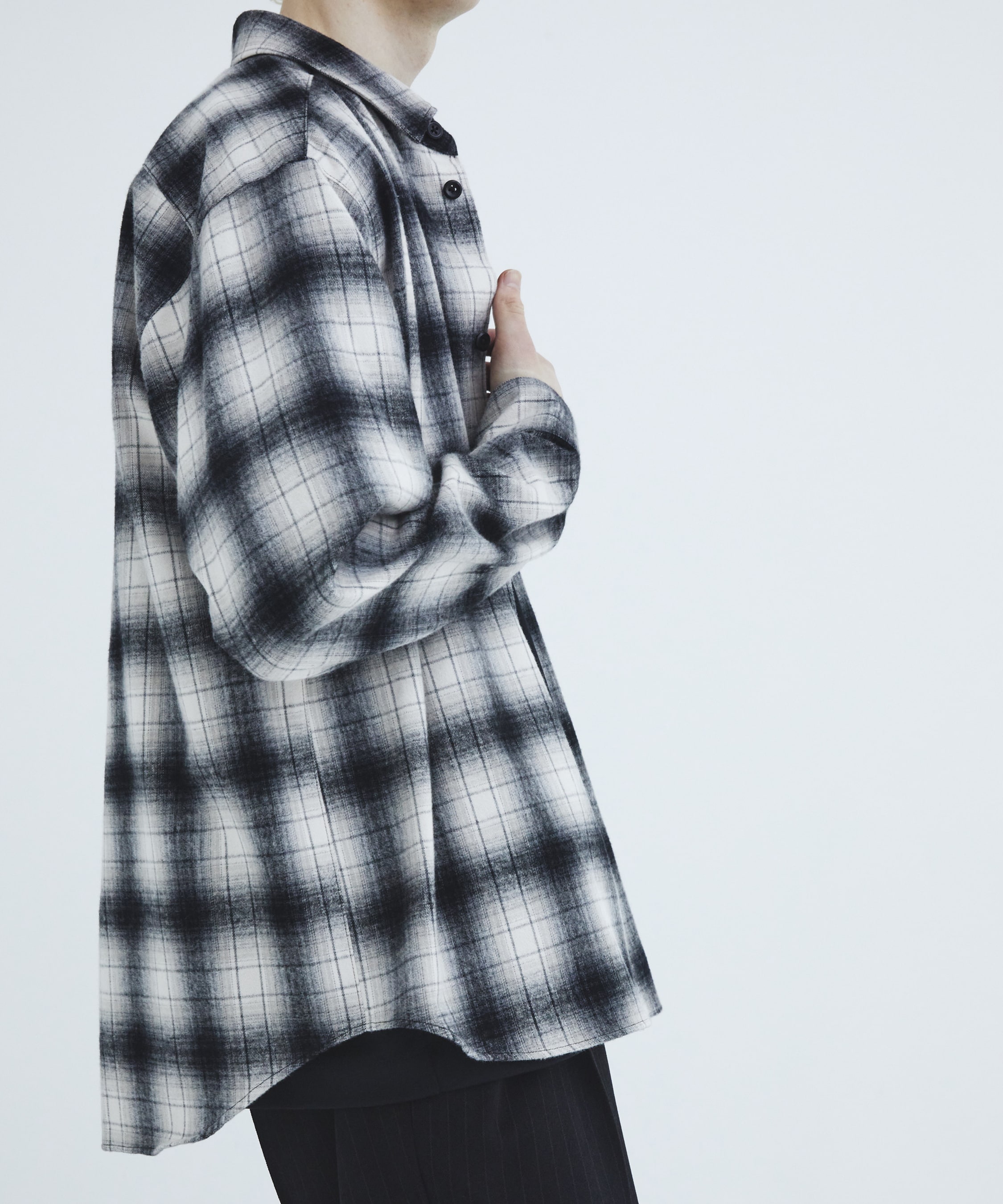 ソフトフランネルチェックシャツ