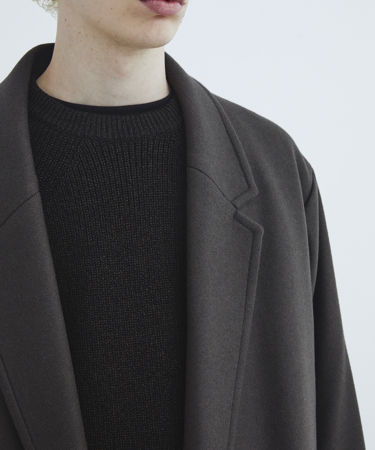 Mixing knit ロングスリーブ