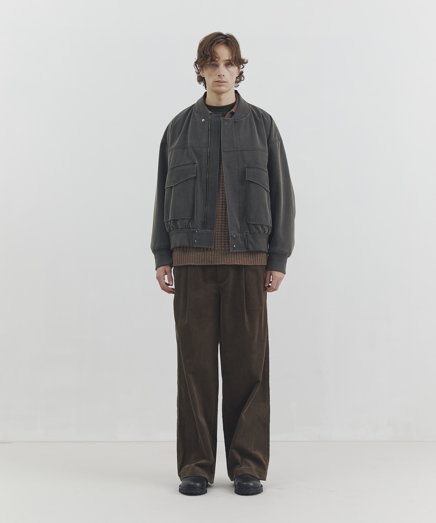 エイジングスウェードボンバージャケット