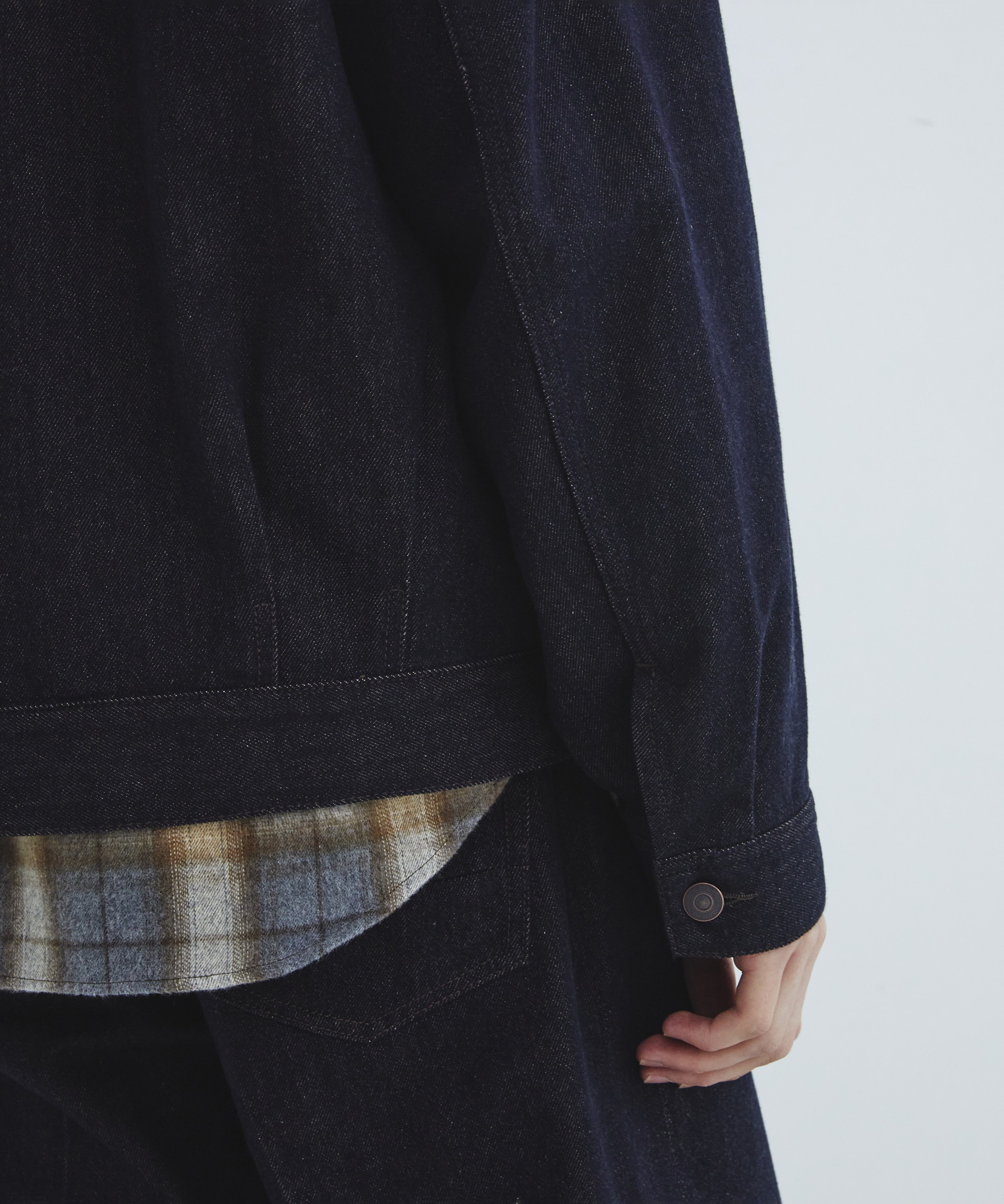 Cashmere denim ジャケット