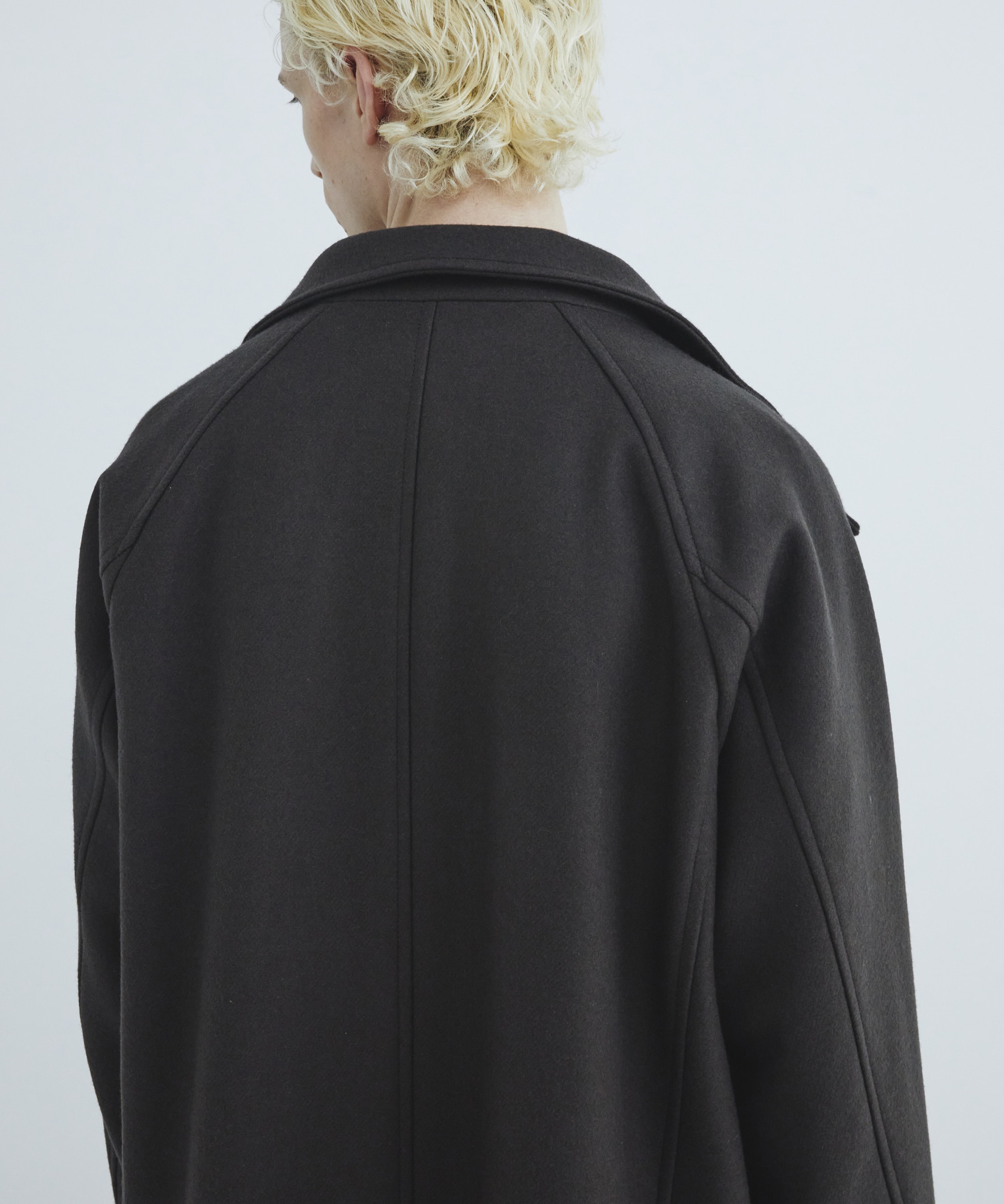 Premium meltonスタンドコート