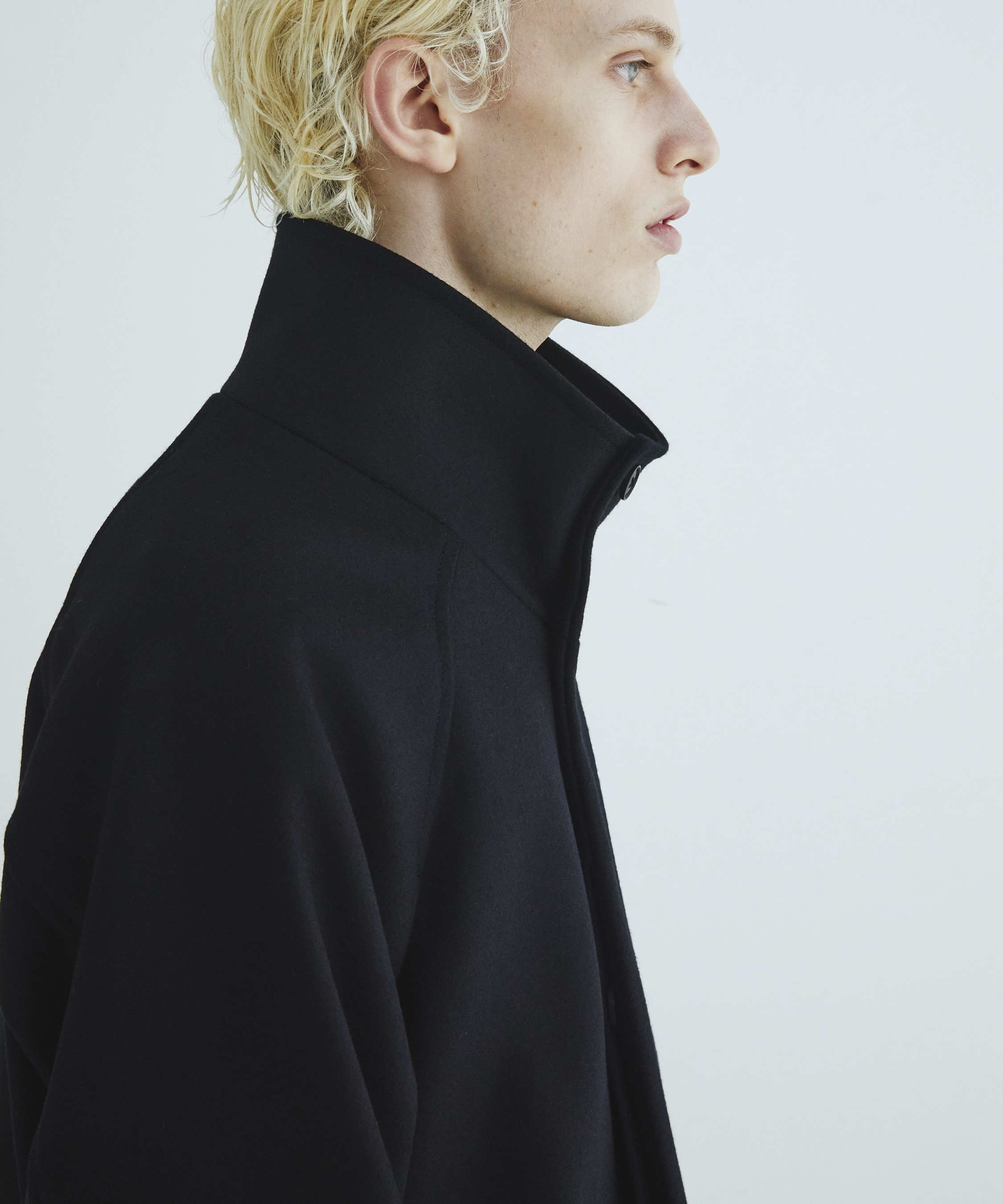 Premium meltonスタンドコート