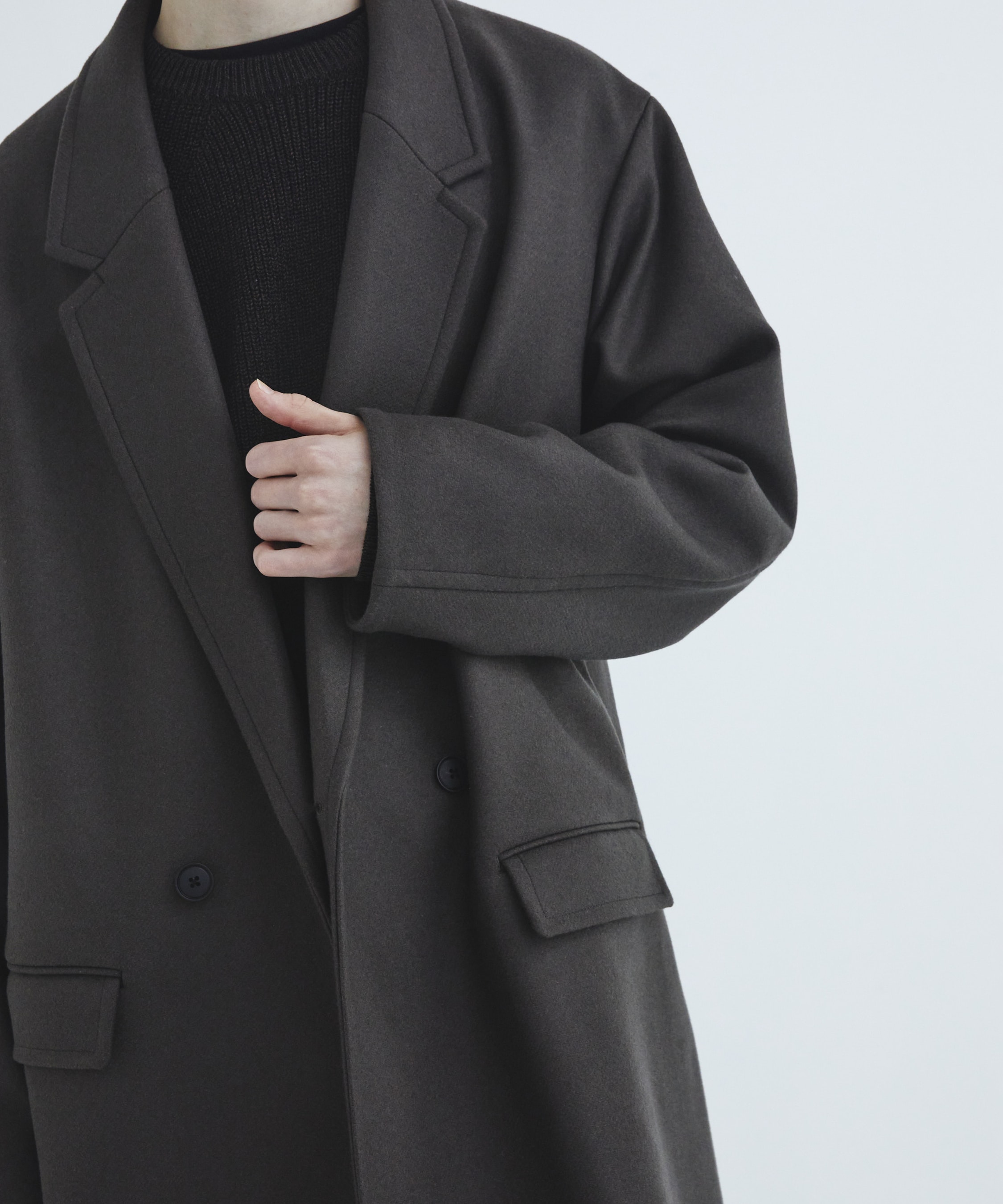 Premium meltonオーバーチェスターコート