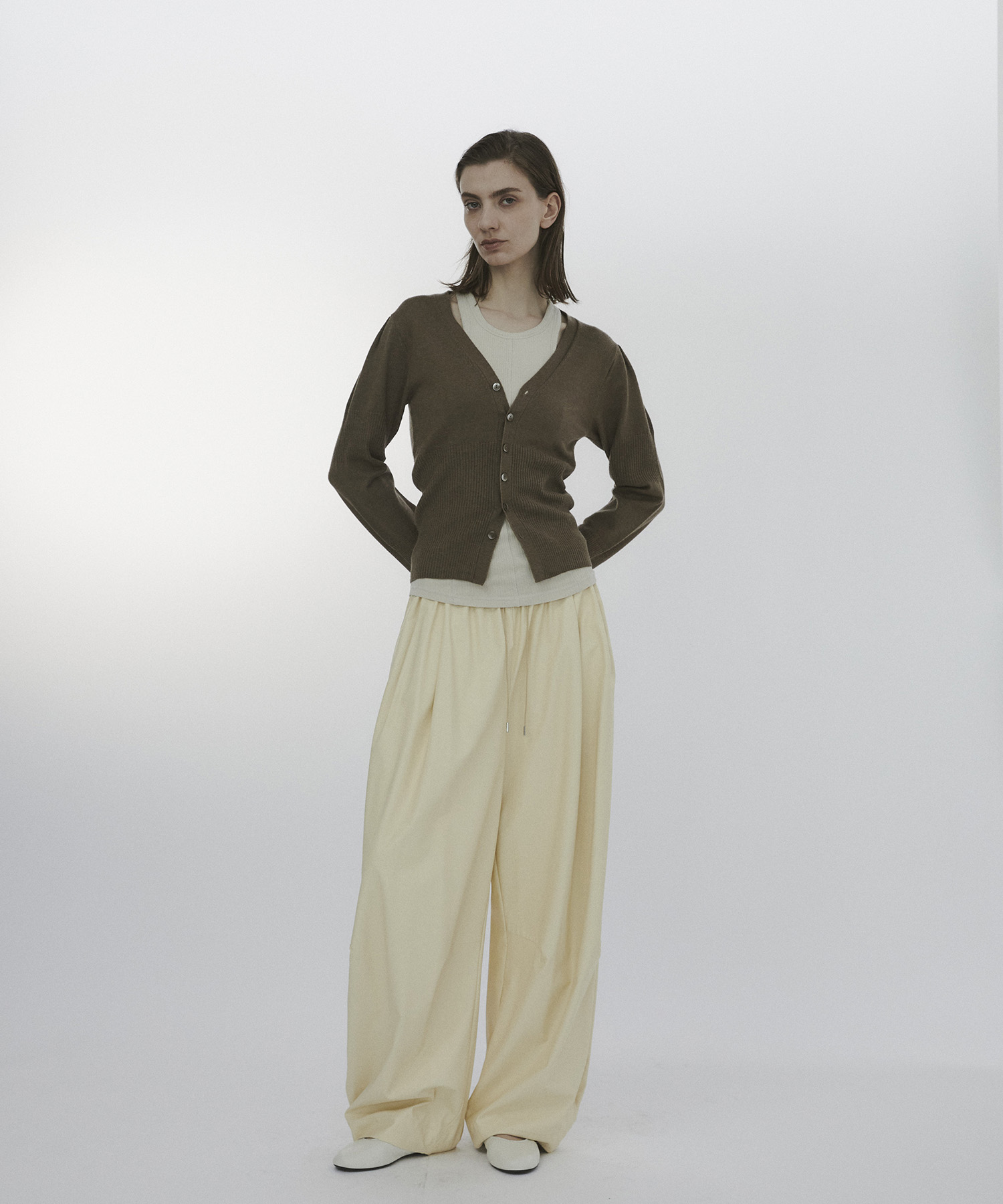 Wave Sleeve Cardigan