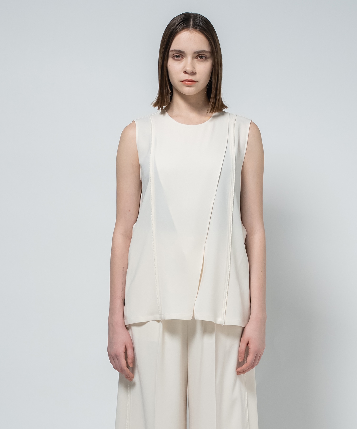 Back Satin Georgette Tops