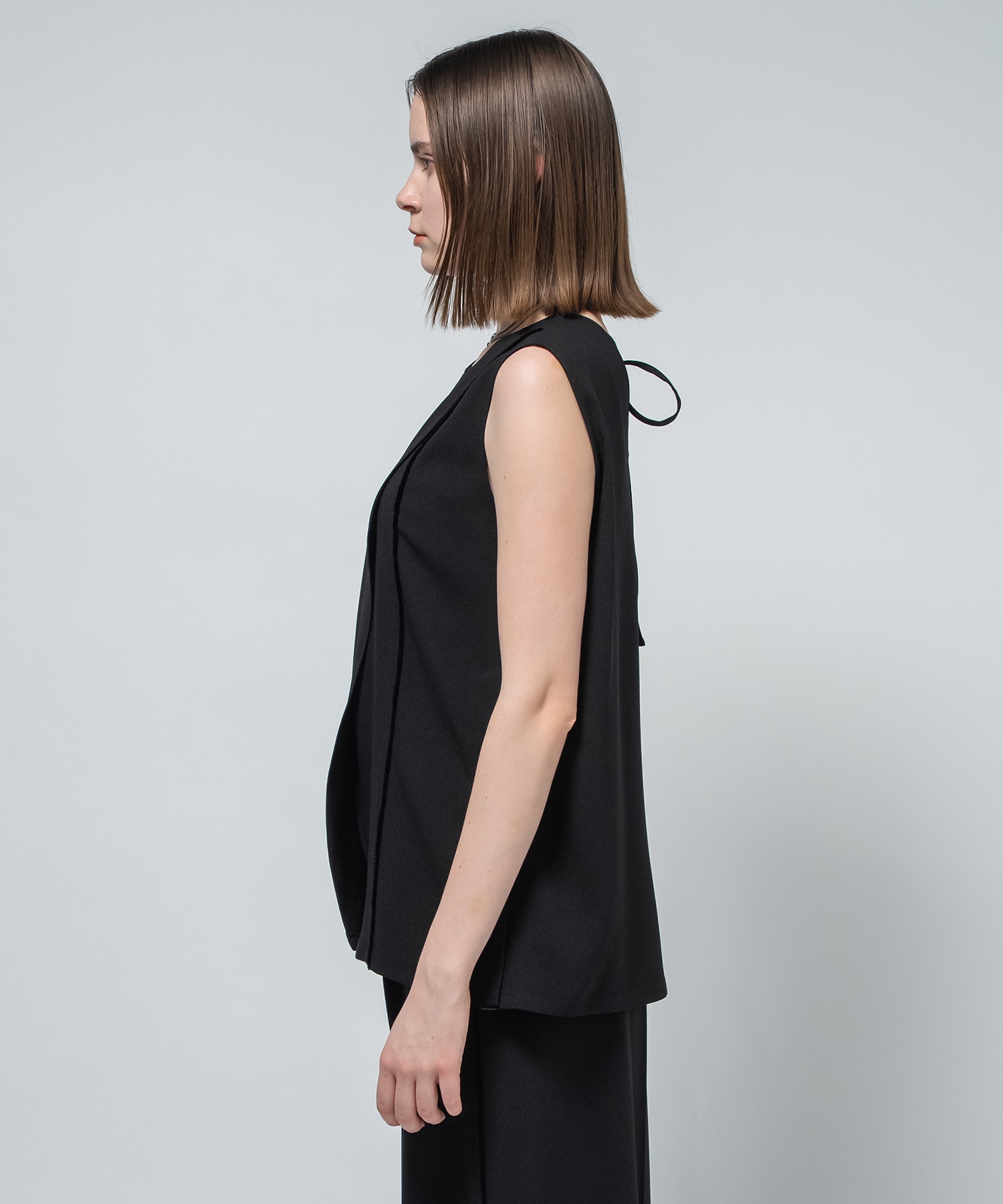Back Satin Georgette Tops