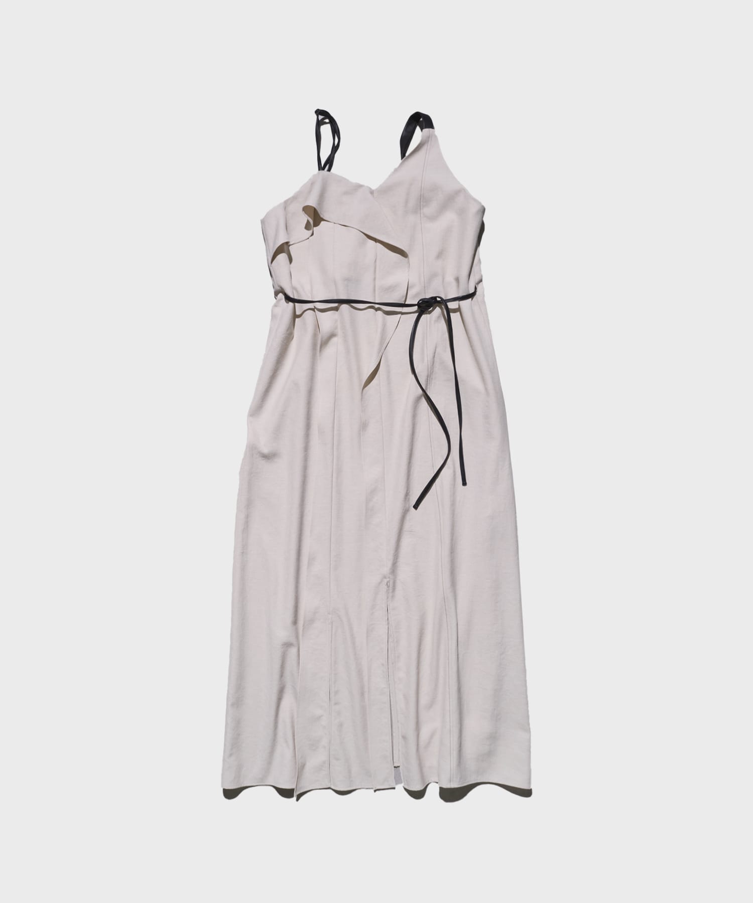 Leather Belted Camisole Dress