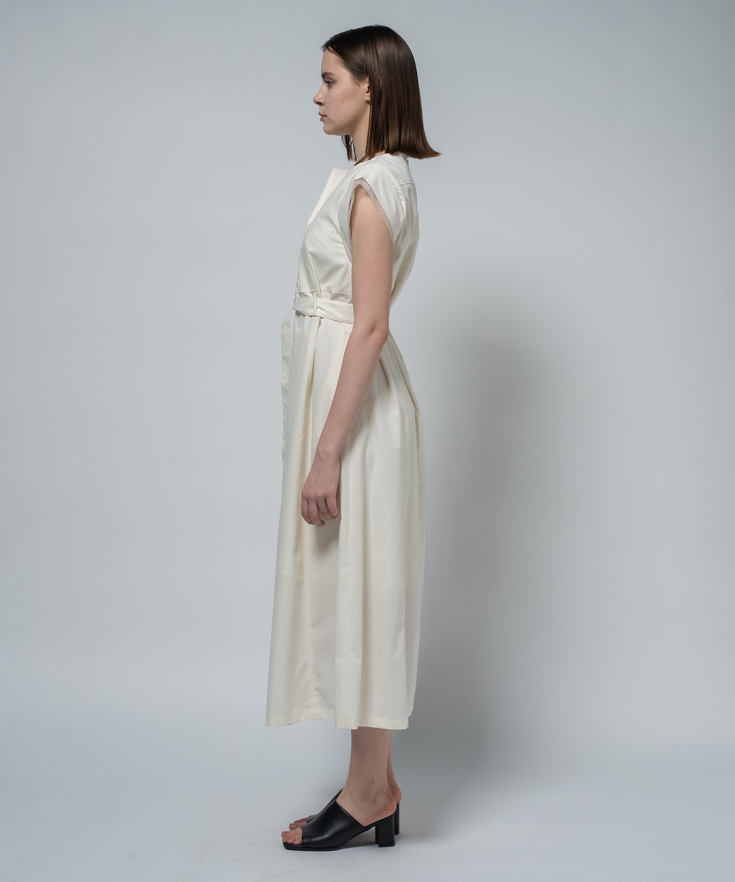 Chambray Belted Dress