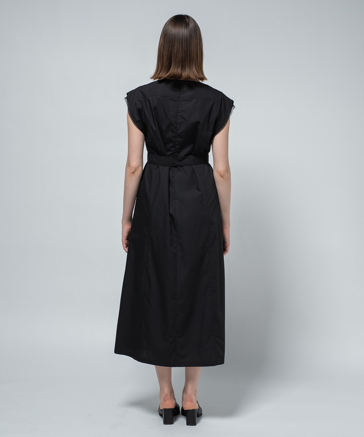 Chambray Belted Dress