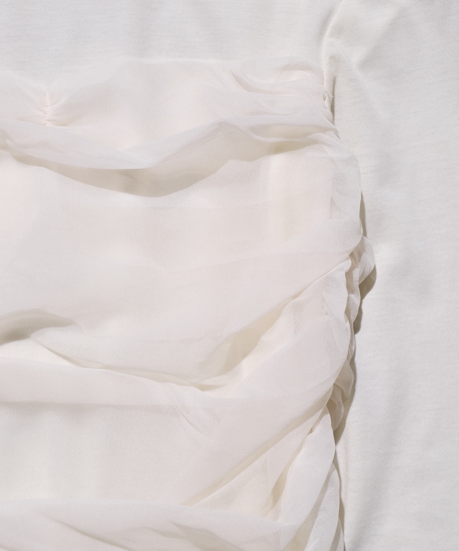 Sheer Tulle Combination Tops