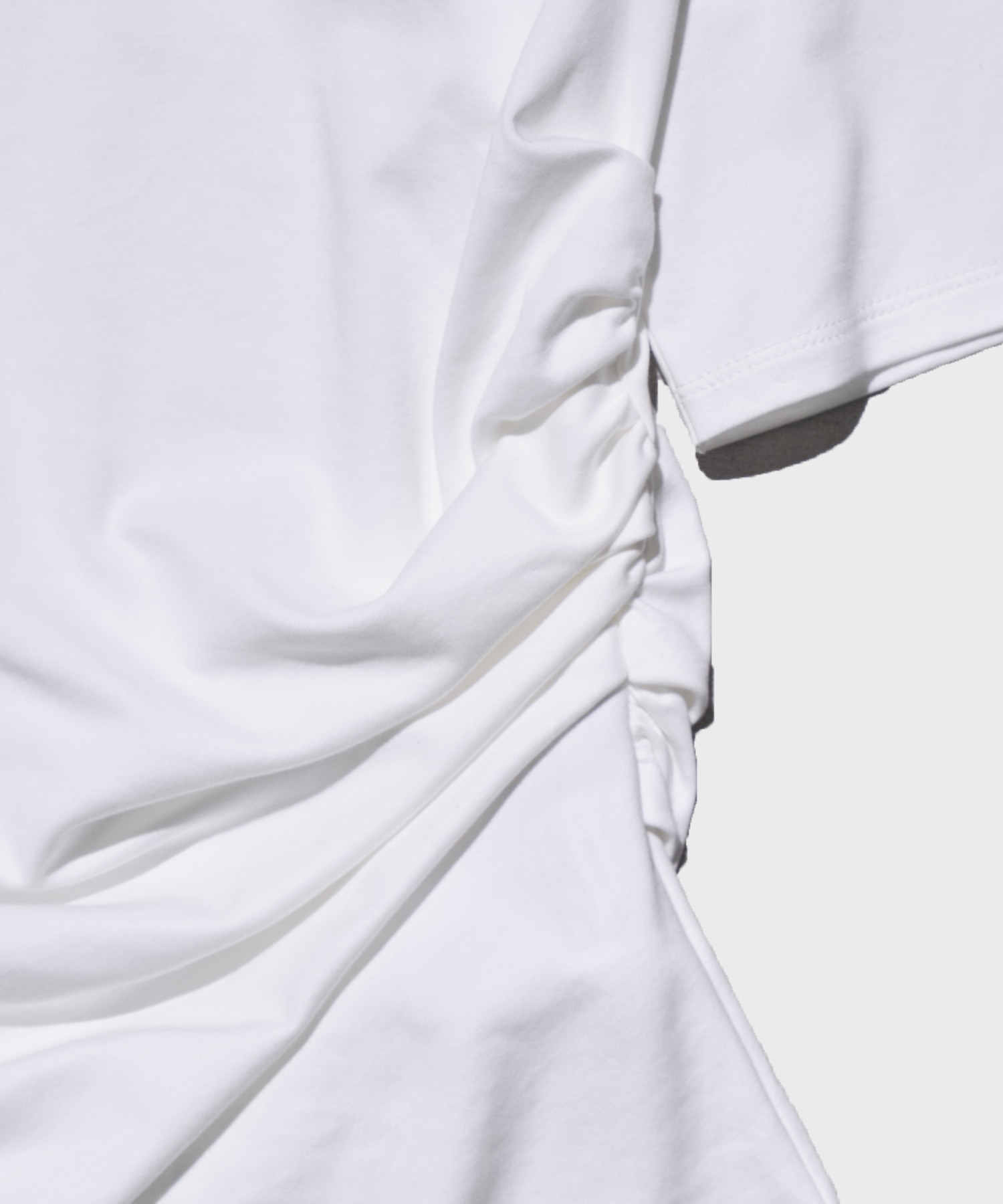 Asymmetry Tack Drape Tee