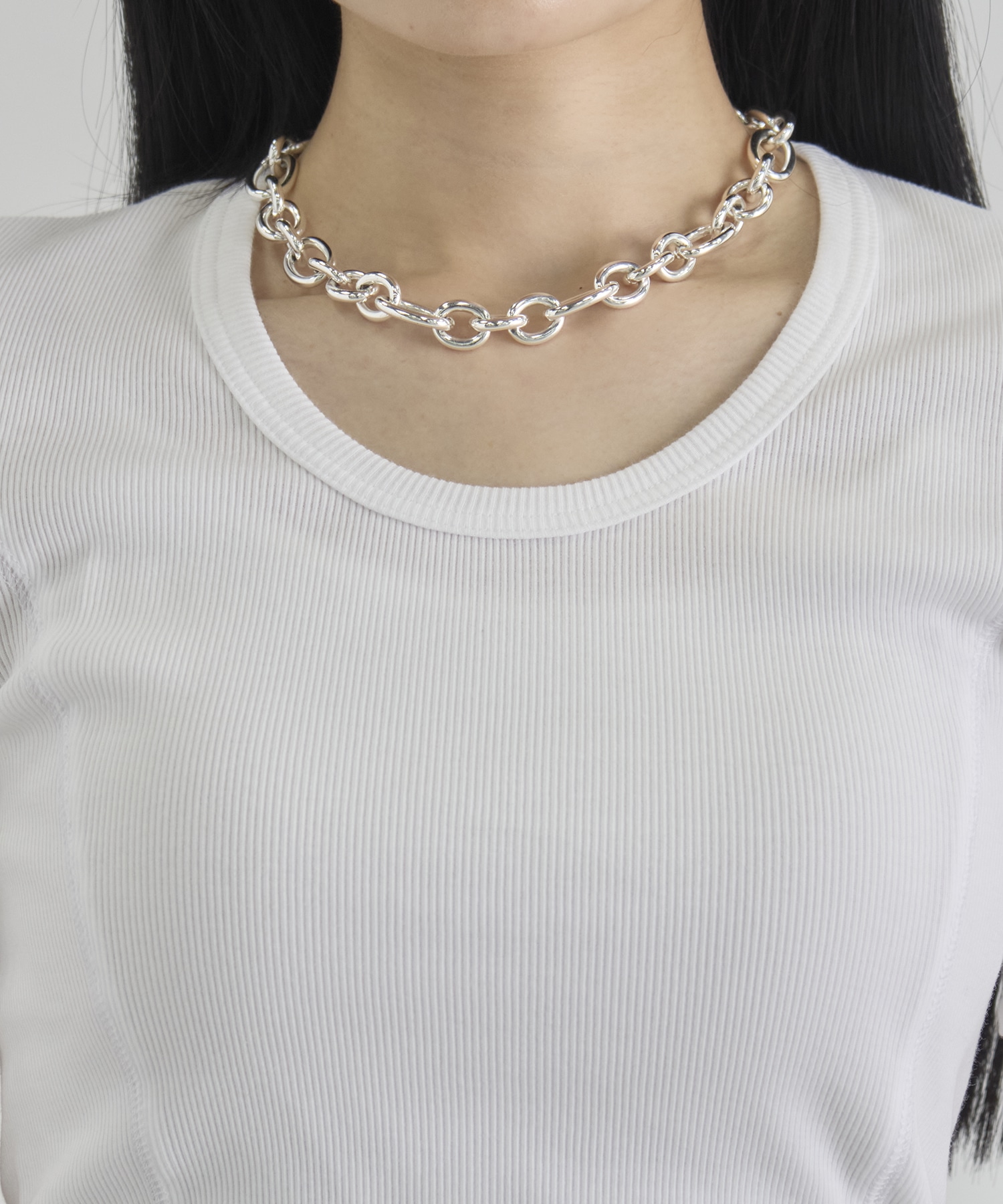 Rib U Neck T