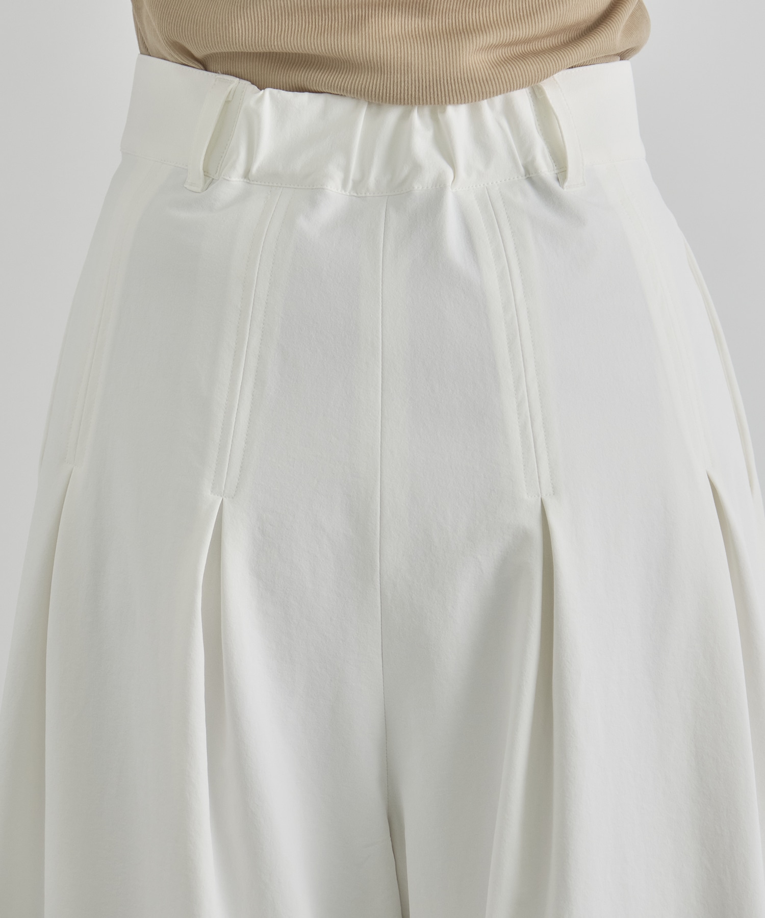 Box Pleat Wide Pants