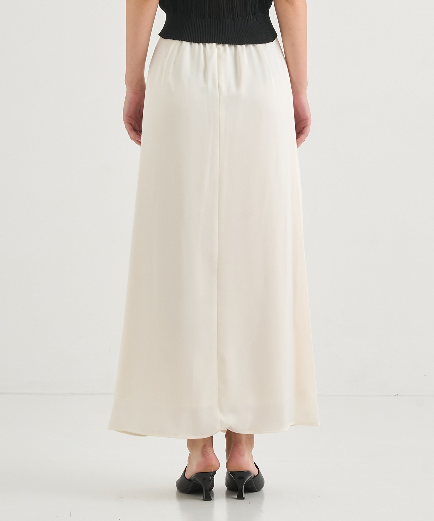 Gather Satin Skirt
