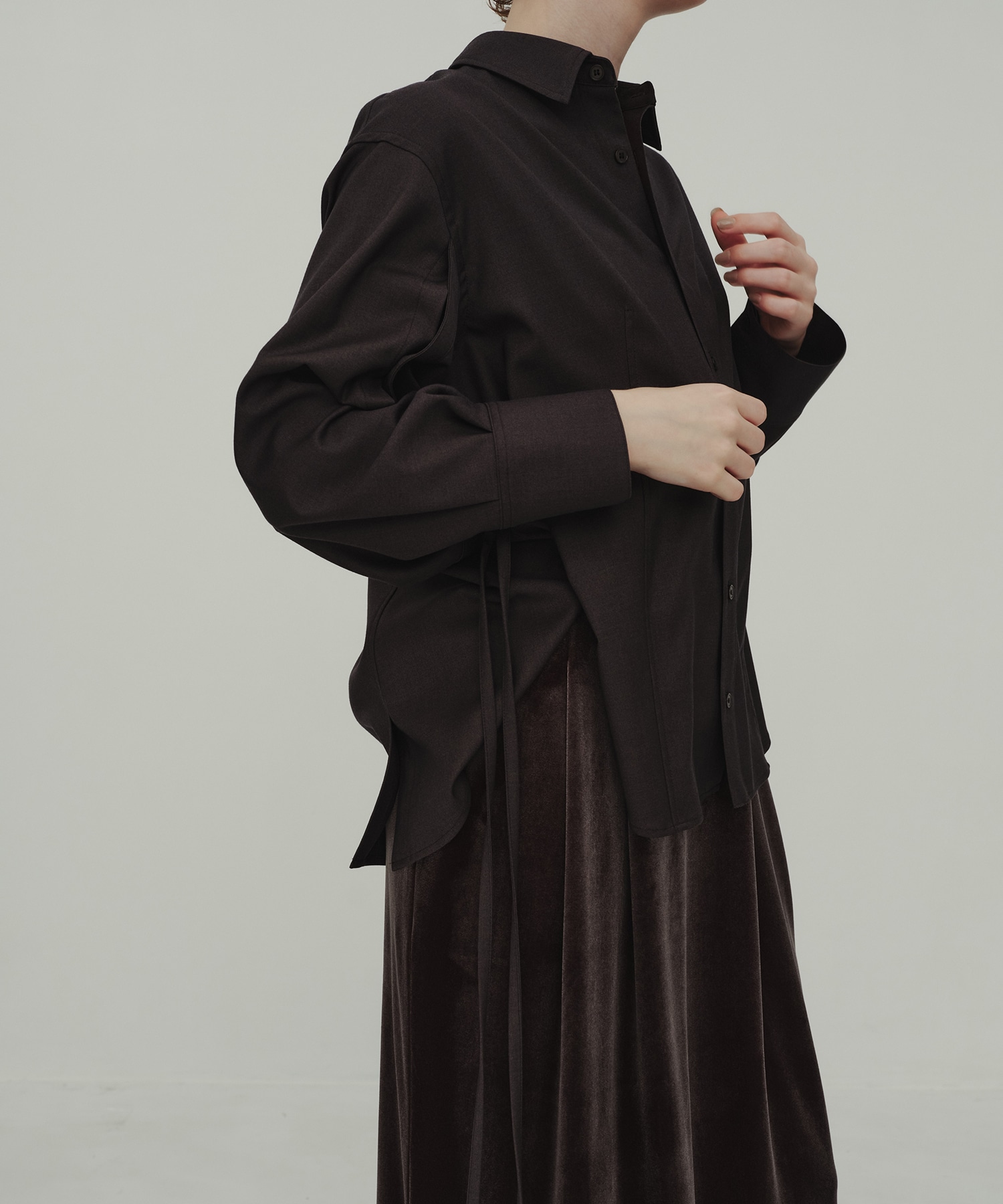 Slit Belt Shirt