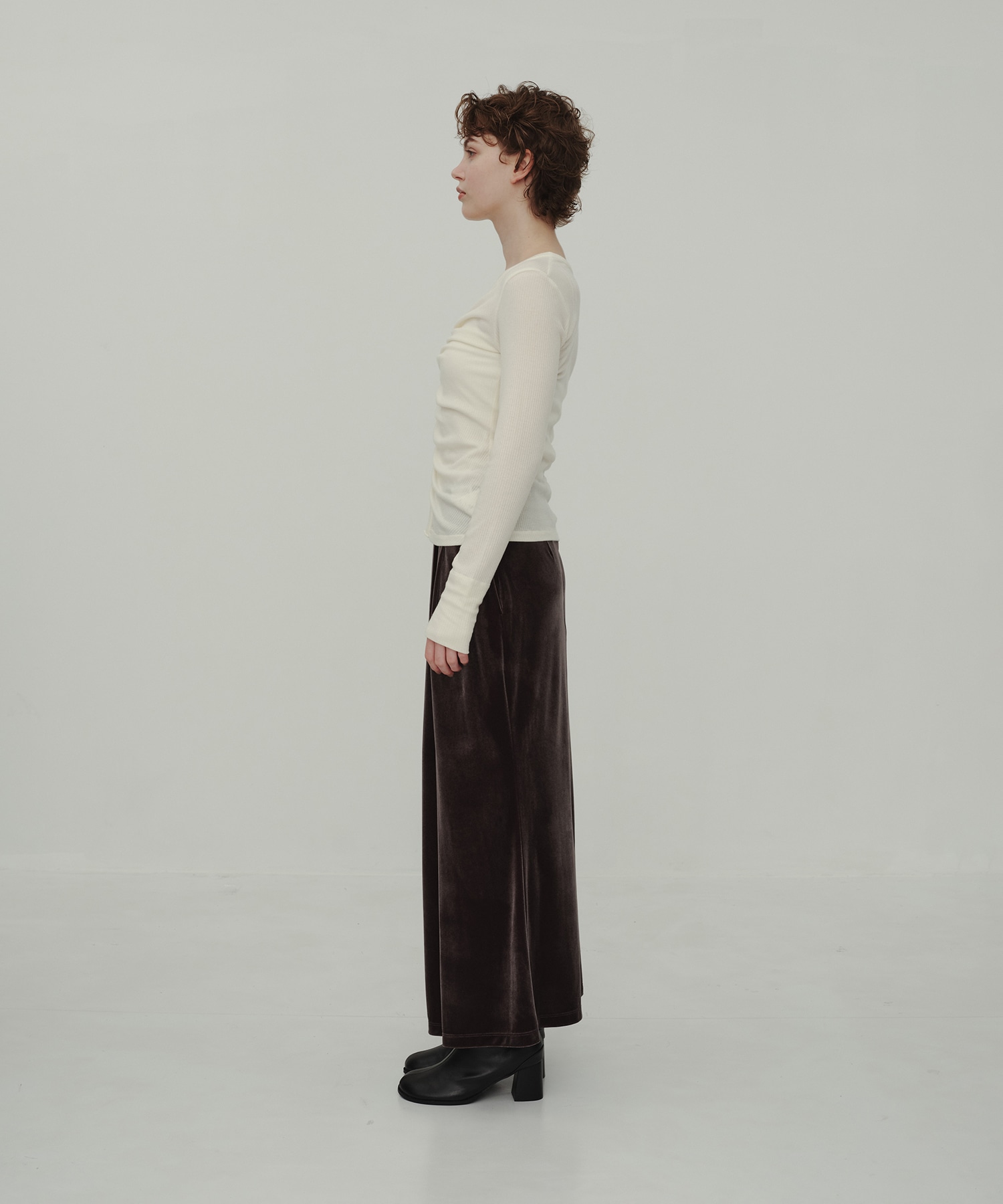 Velor Tuck Skirt