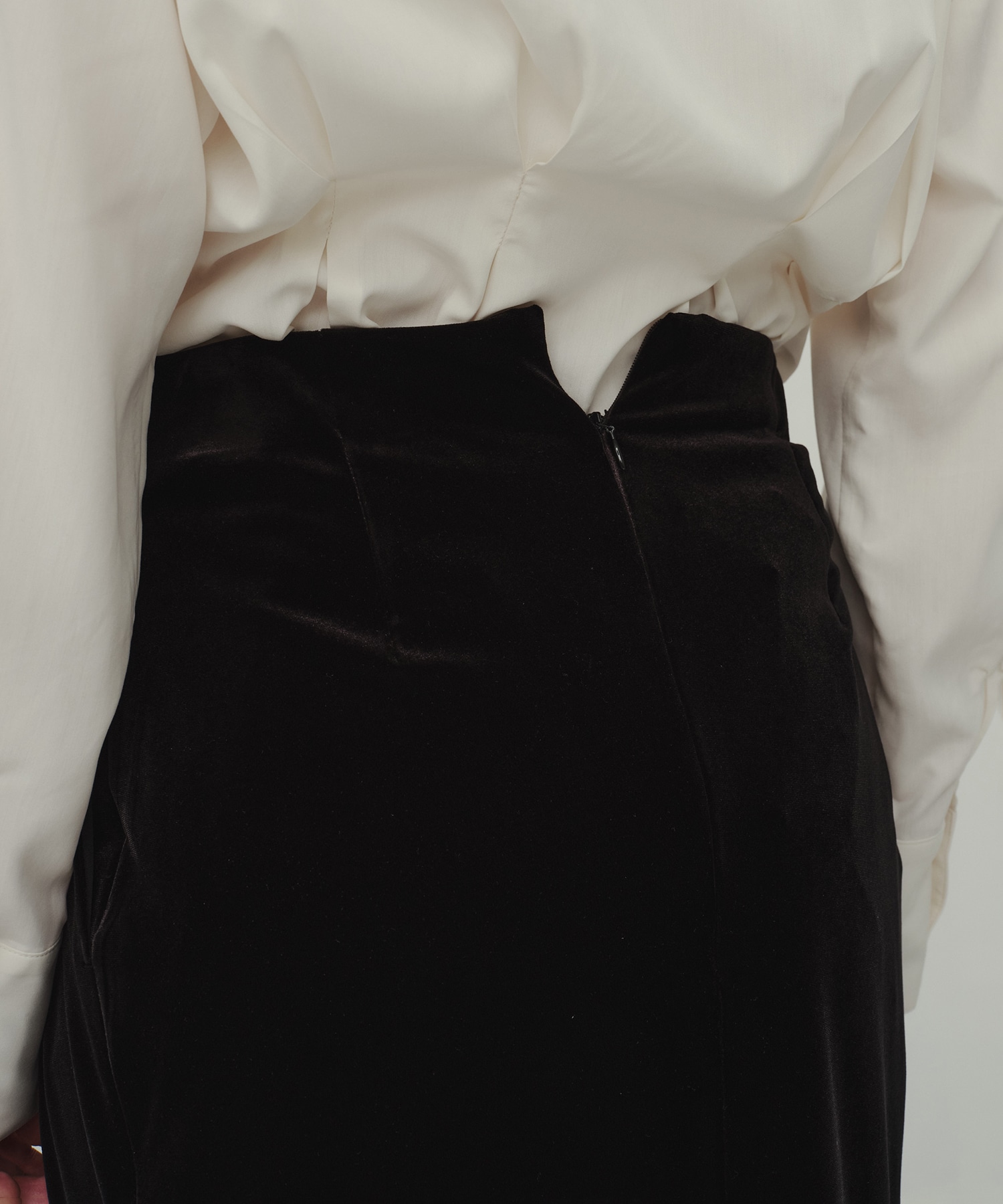 Velor Tuck Skirt