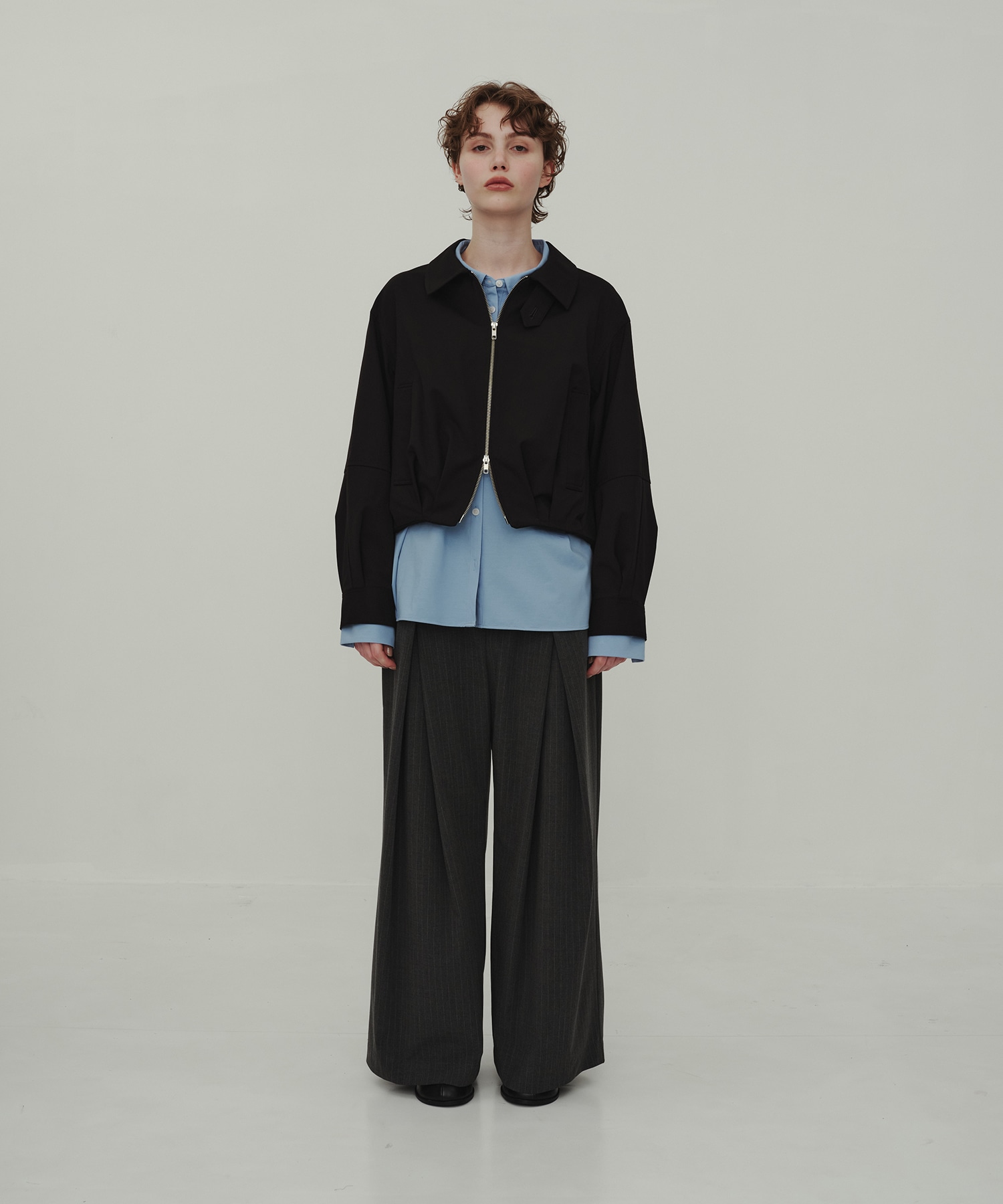 Wool Balloon Blouson