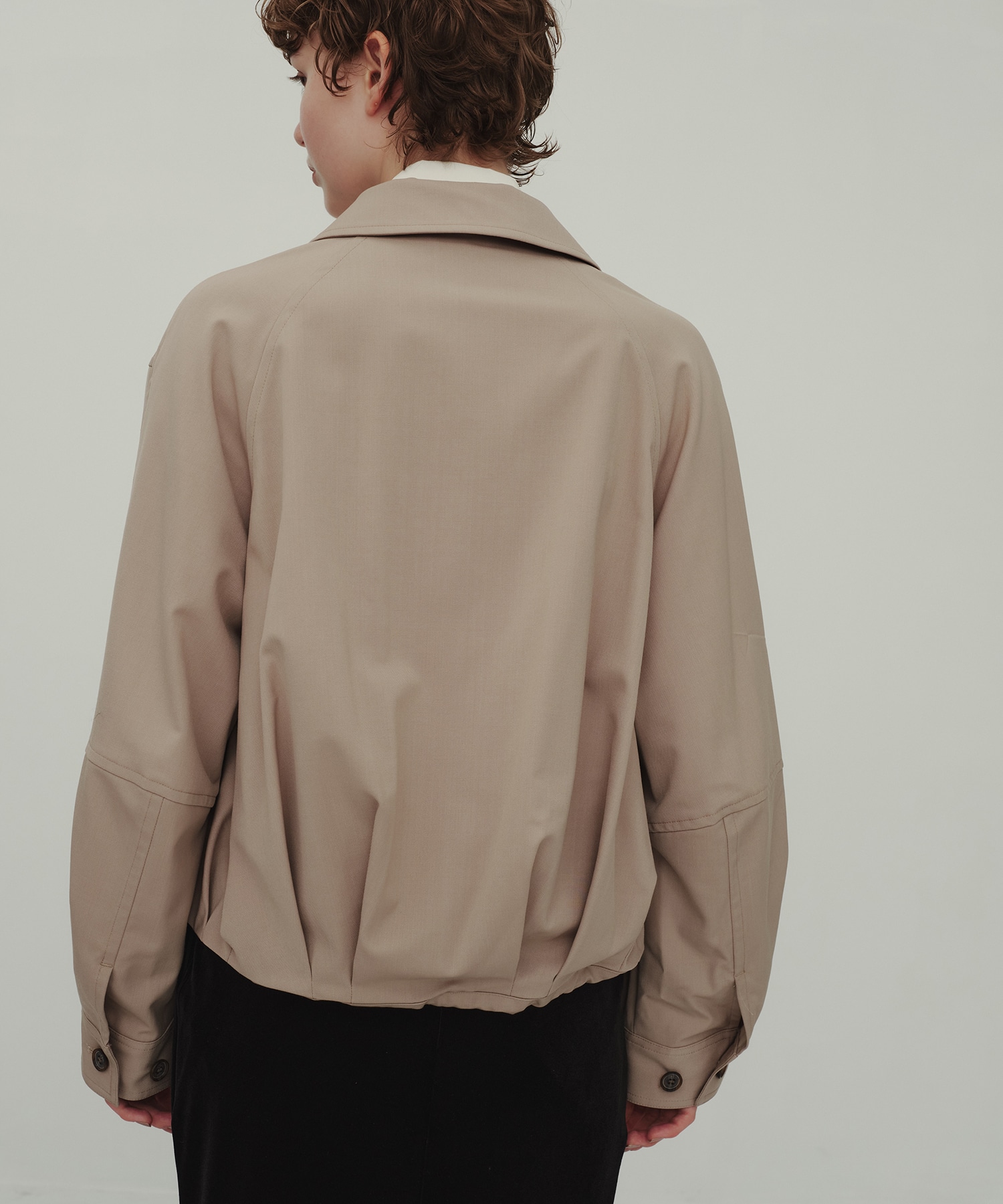 Wool Balloon Blouson