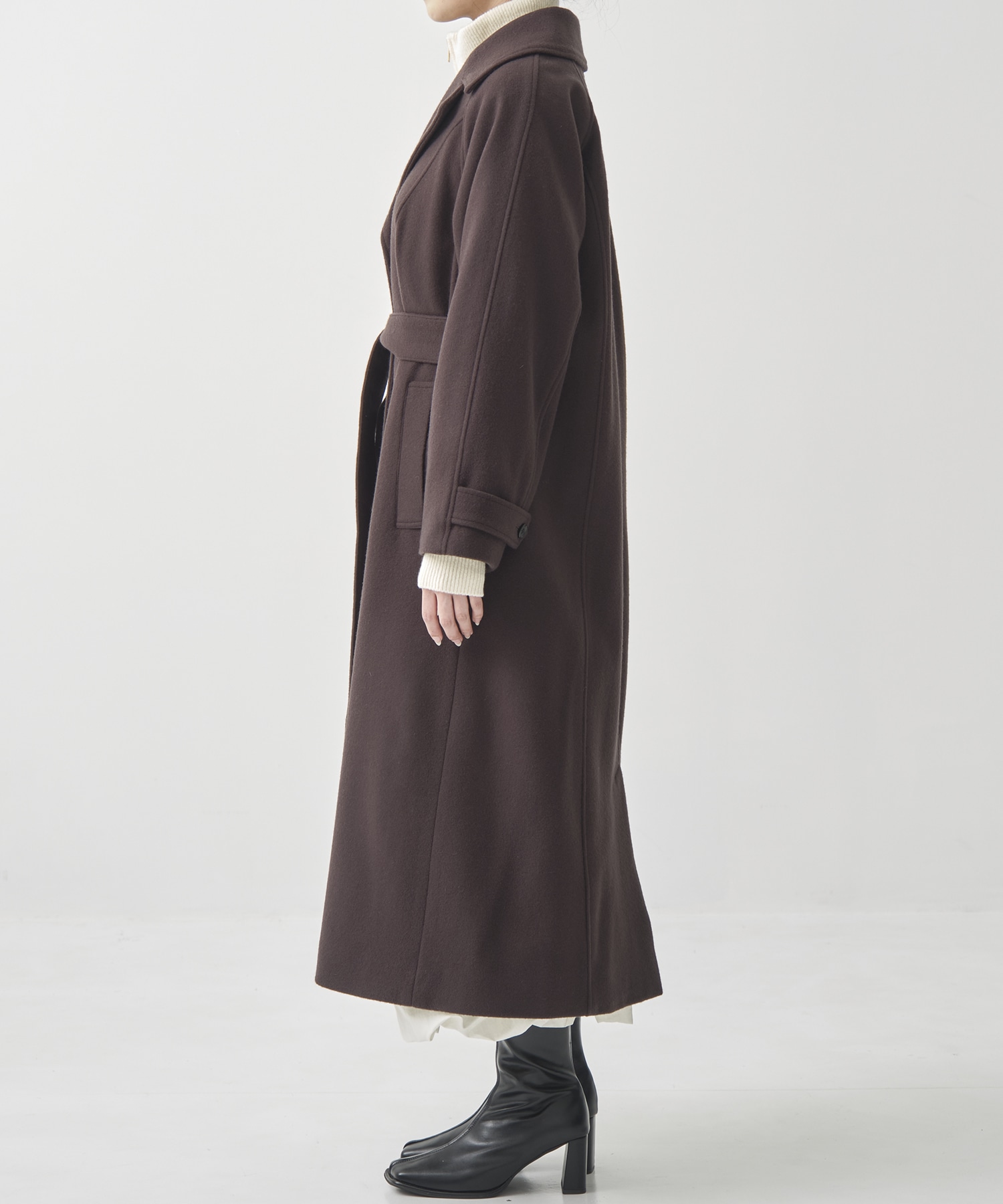 DoubleCollar Raglan Coat