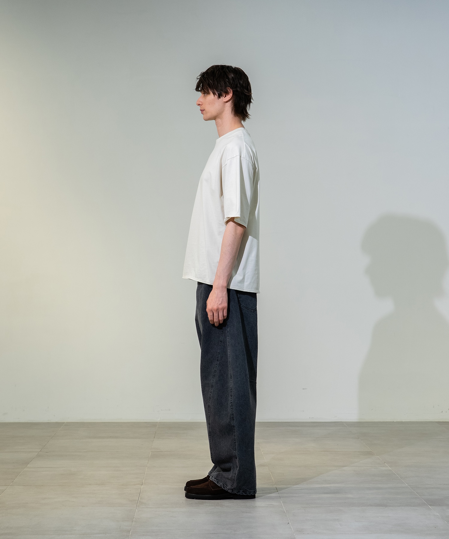フェードバレルデニムパンツ