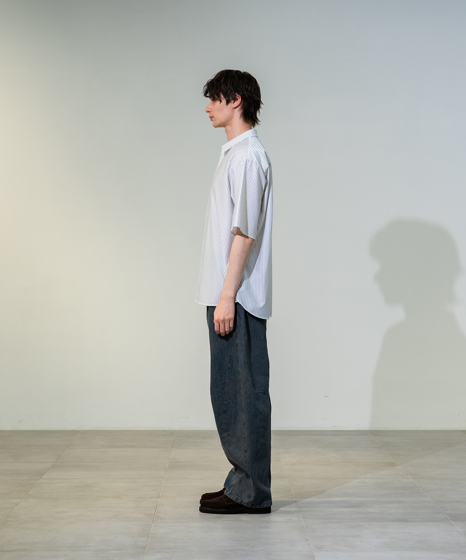 フェードバレルデニムパンツ