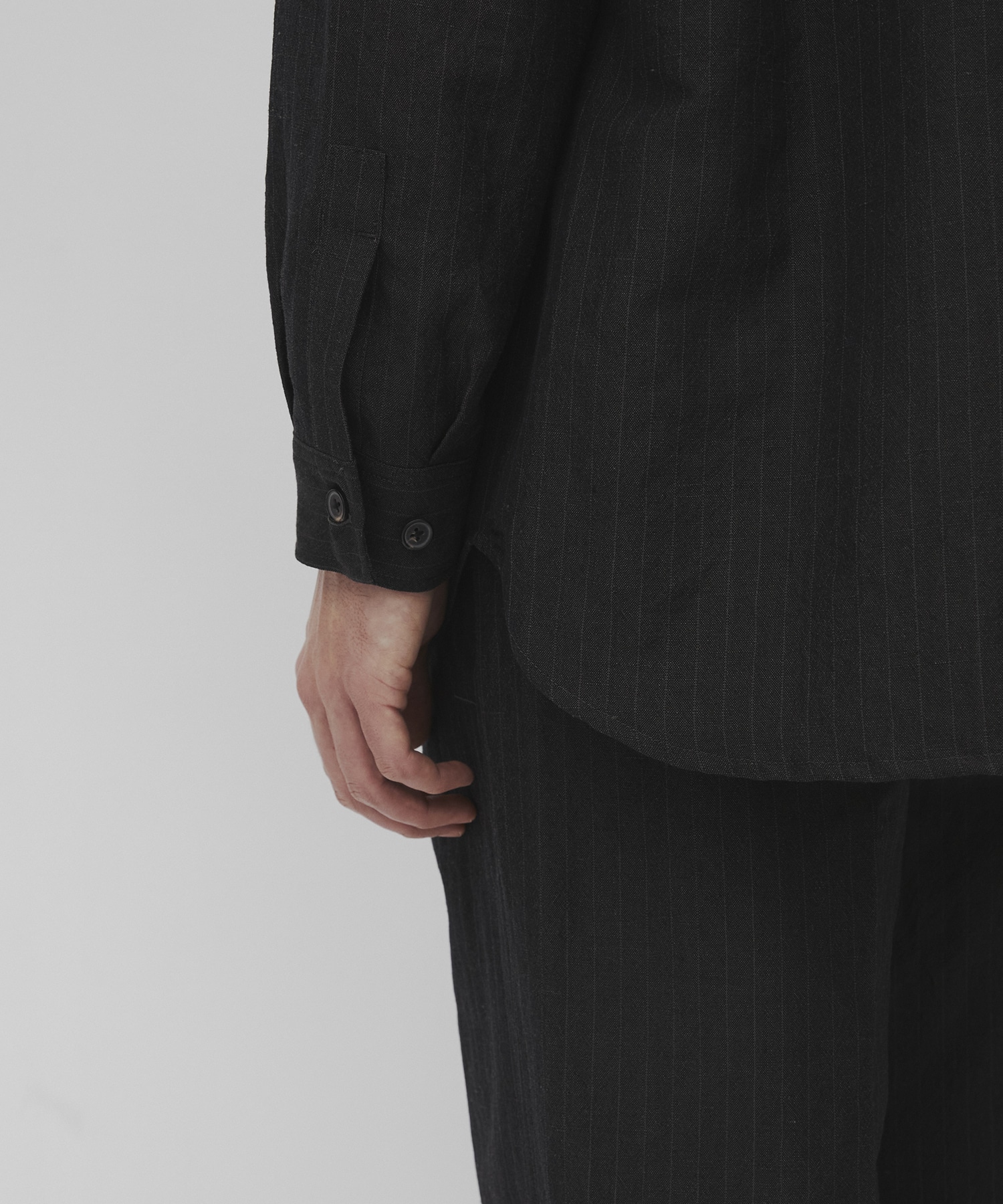 ウールリネンウェザーリラックスシャツ