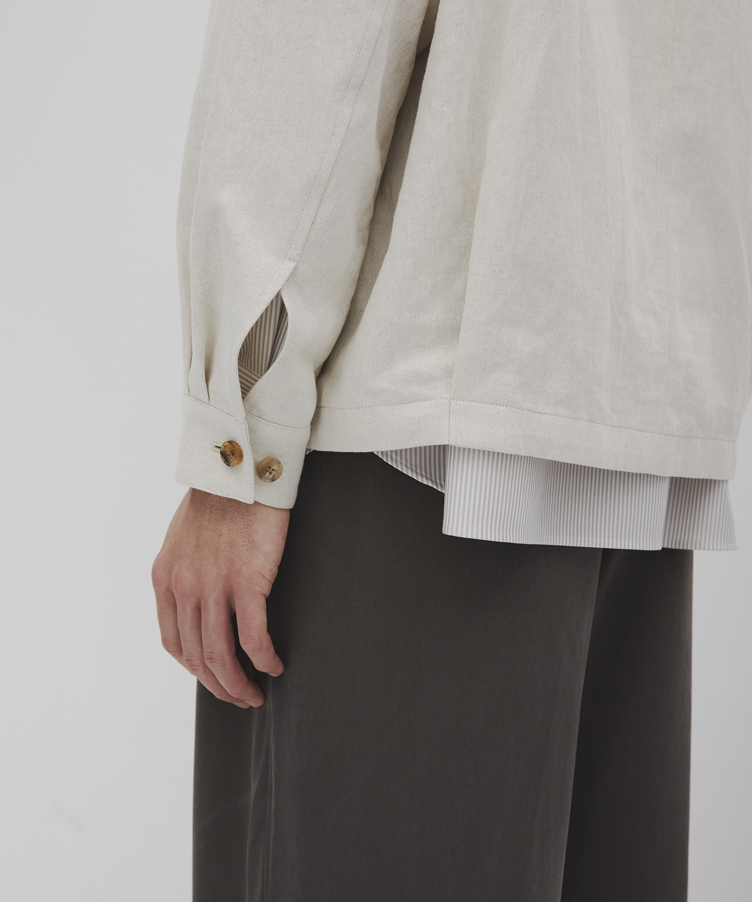 リネンデニムドリズラージャケット