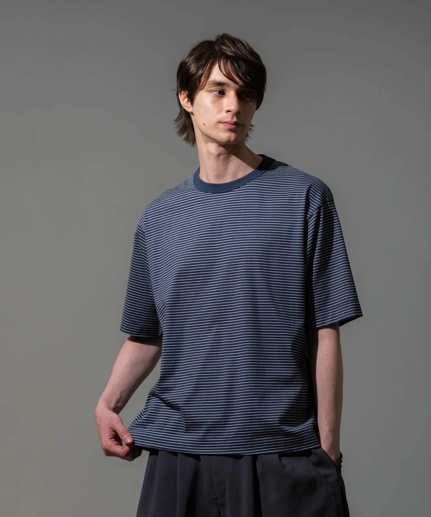 スムースコットンボーダーTEE