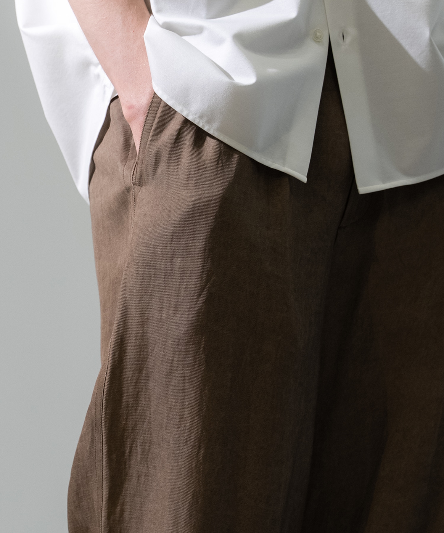 Fade Linen ワイドパンツ