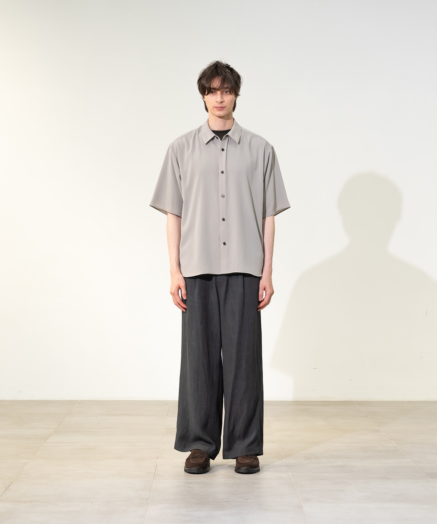 Air pleats リラックスS/Sシャツ