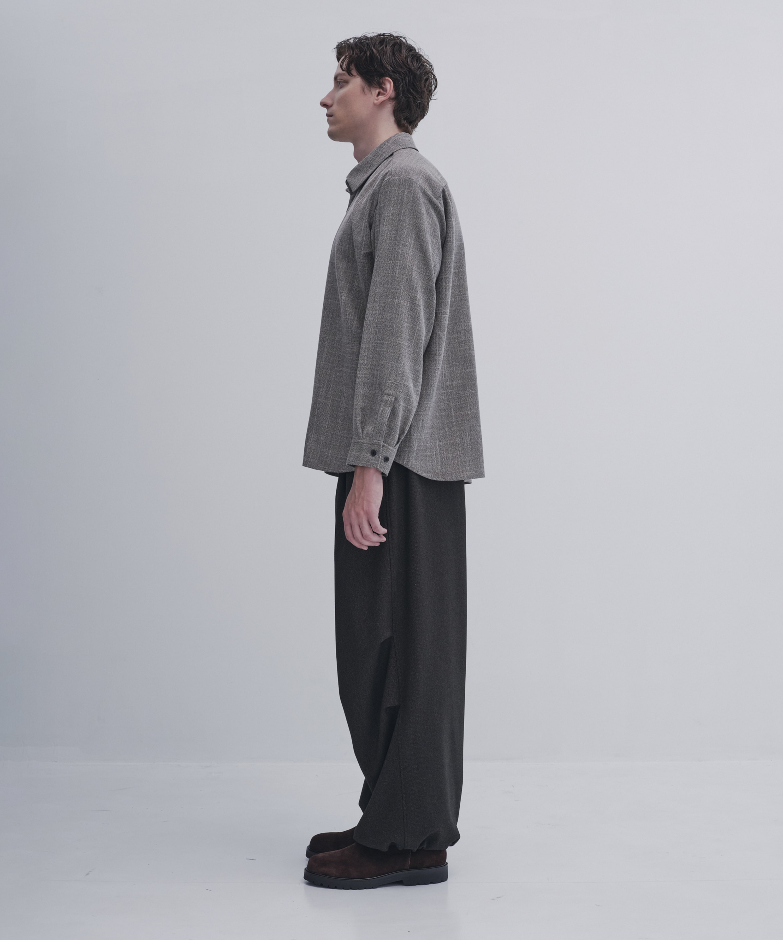 Easy tweed シャツ