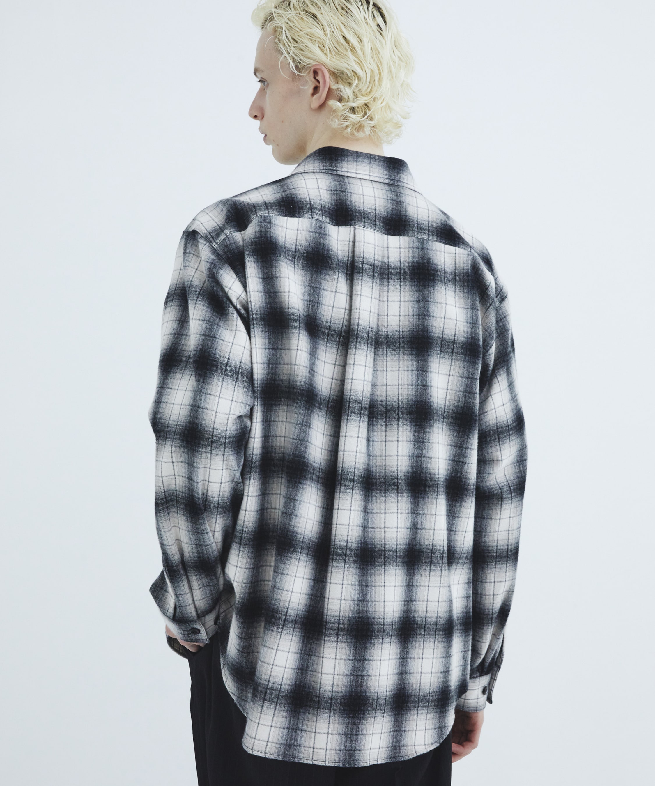 ソフトフランネルチェックシャツ