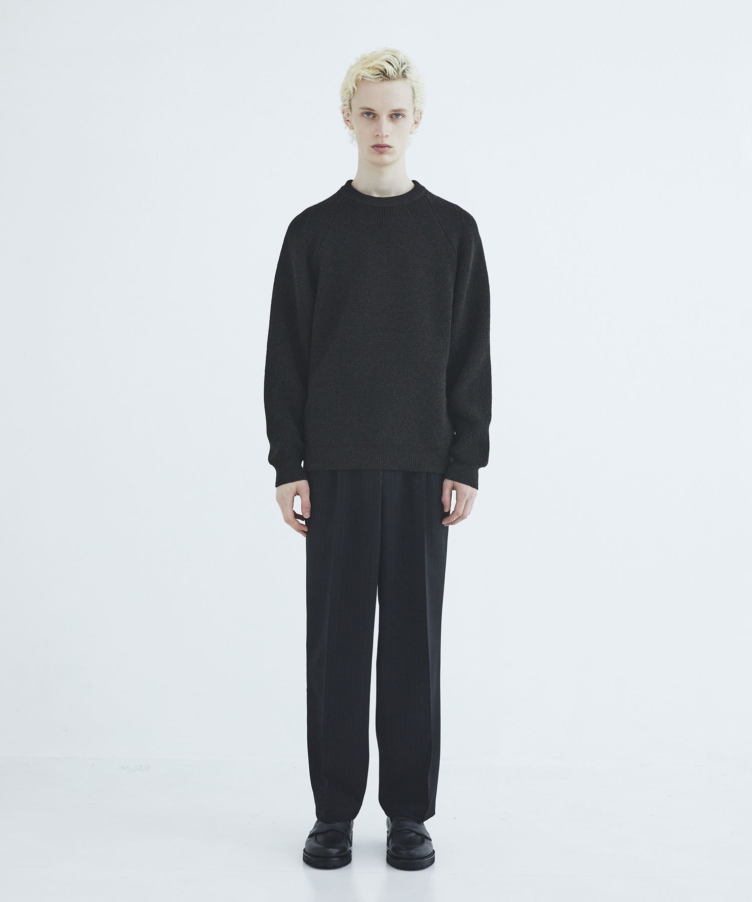 Mixing knit ロングスリーブ