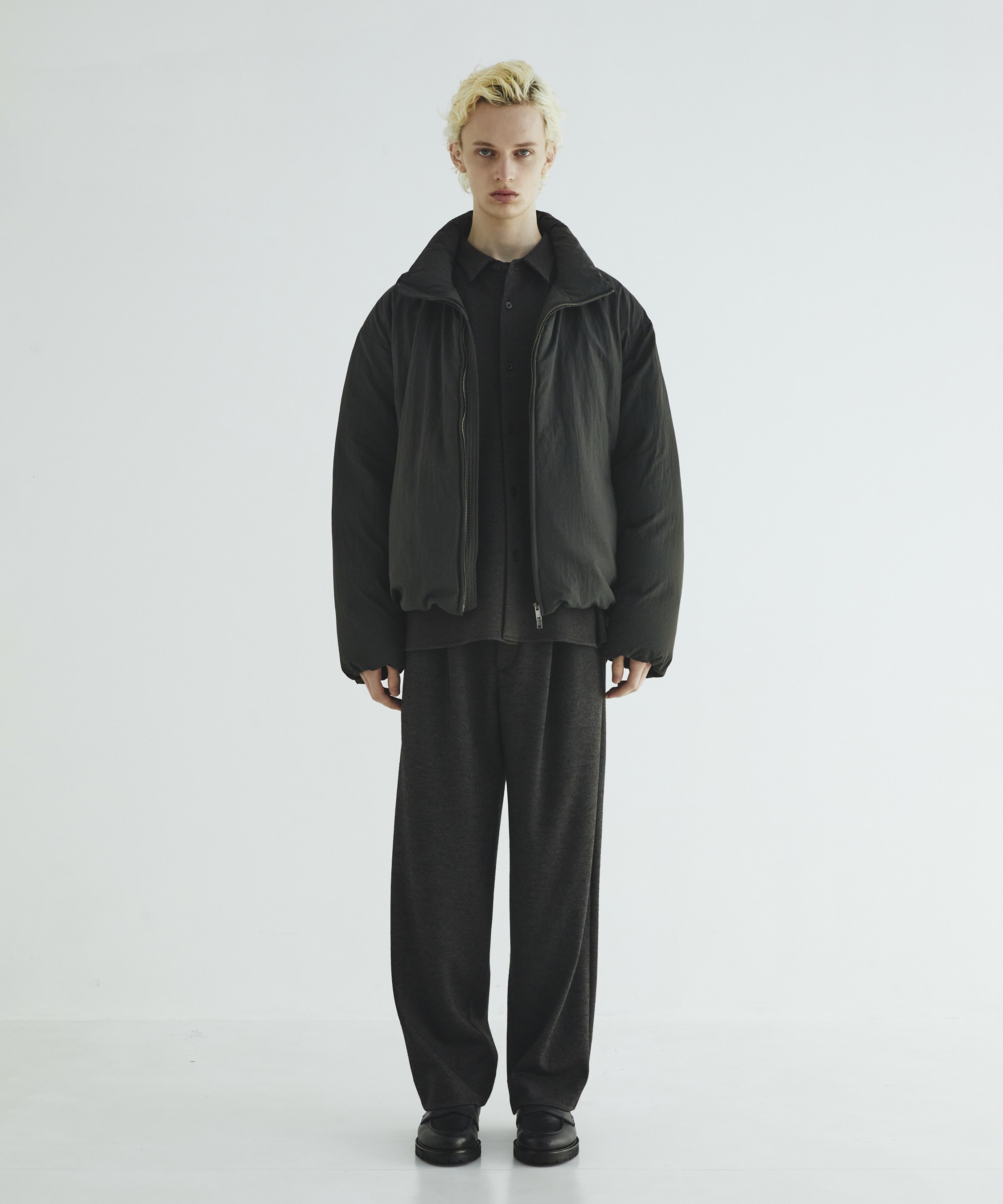 KANEMASA KNITウールネルスラックス